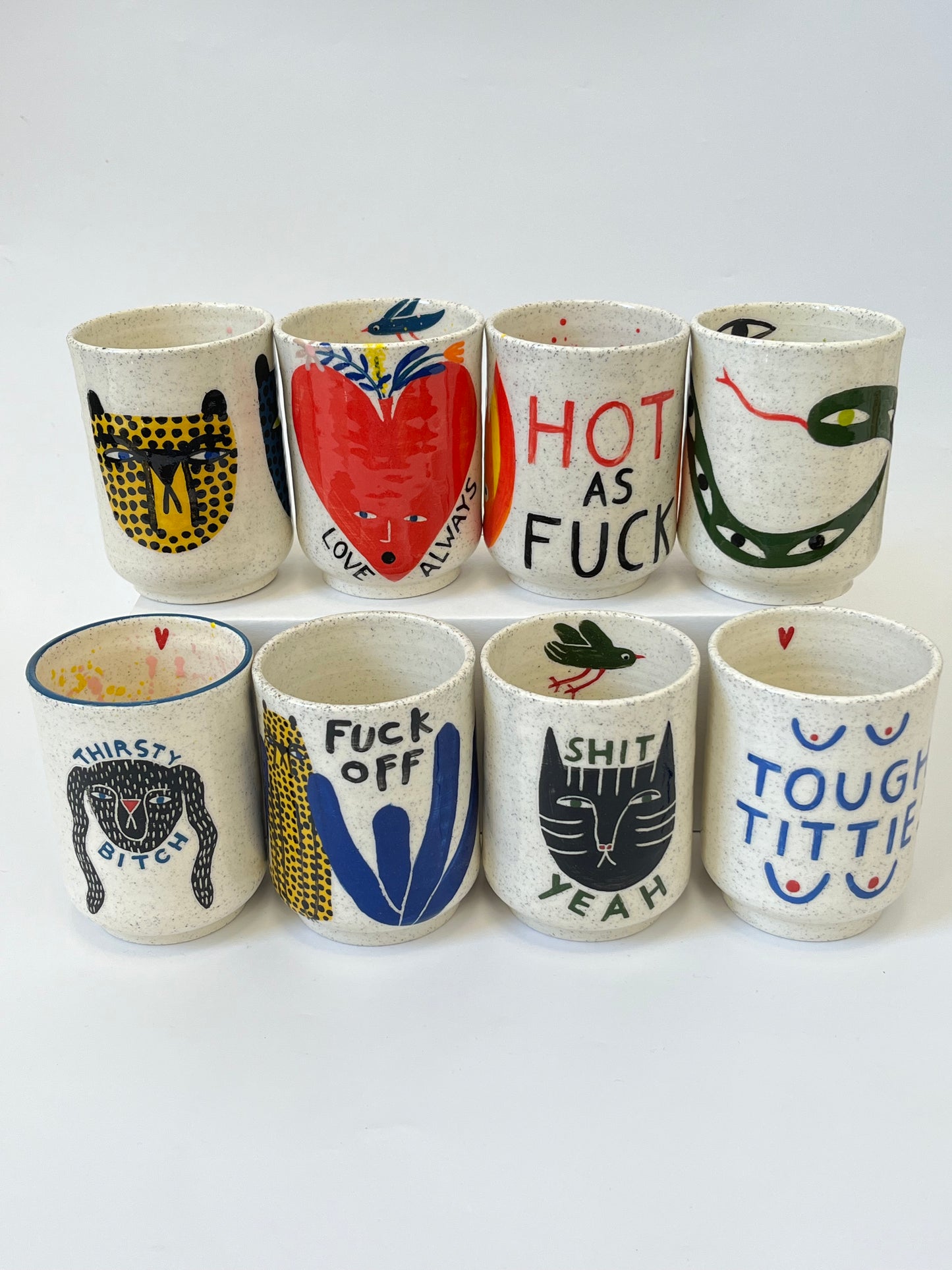Ceramic Cup by Studio Soph - "Tough Titties"