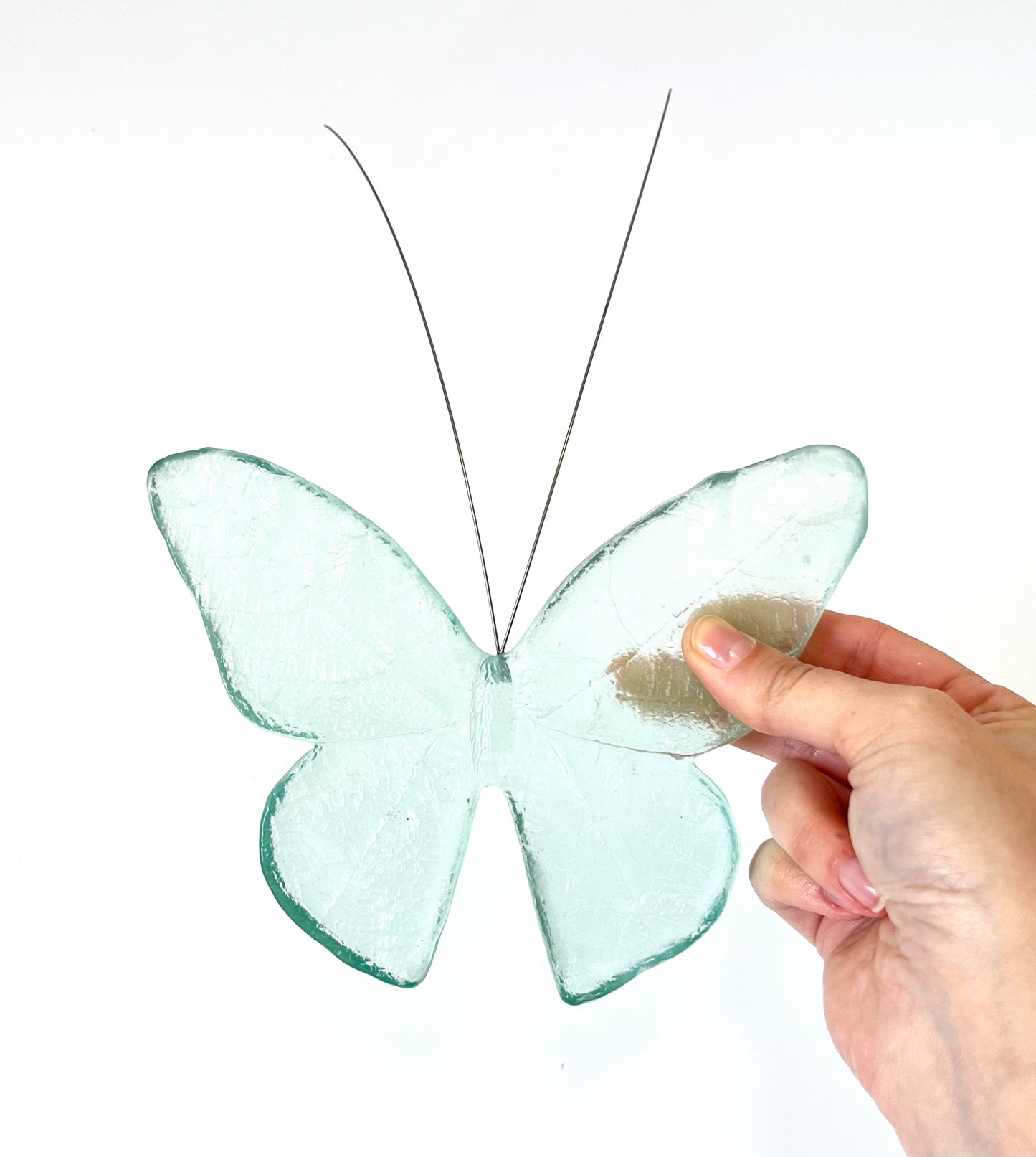 Glass Monarch / Kakahu Butterfly - Pale Jade