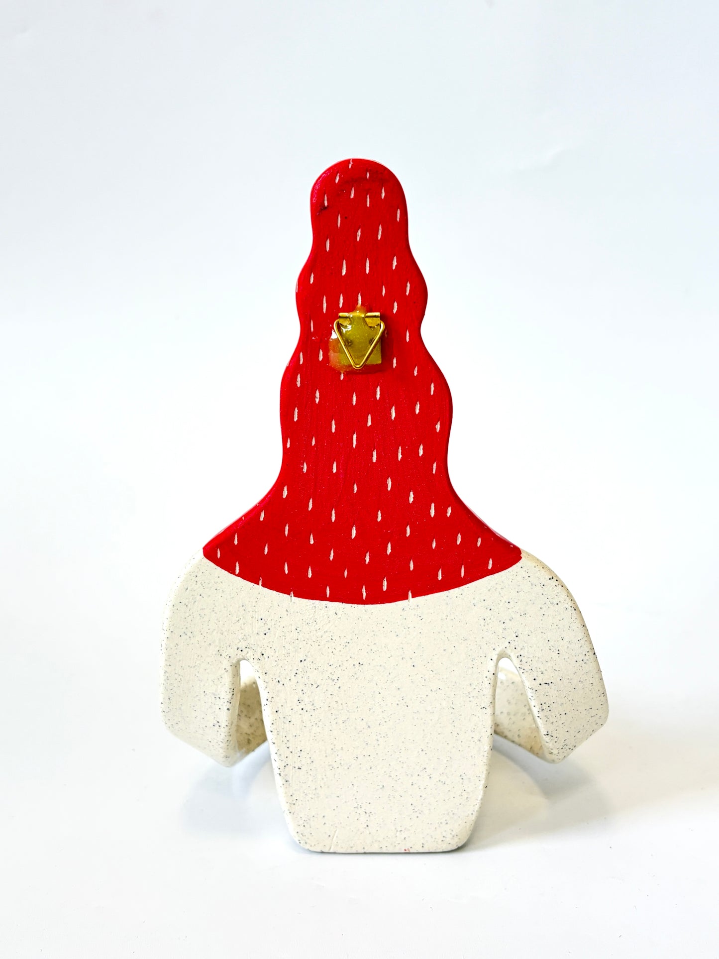 Red Hair Girl with bird Full Body Candle Person - Ceramic candle holder by Studio Soph
