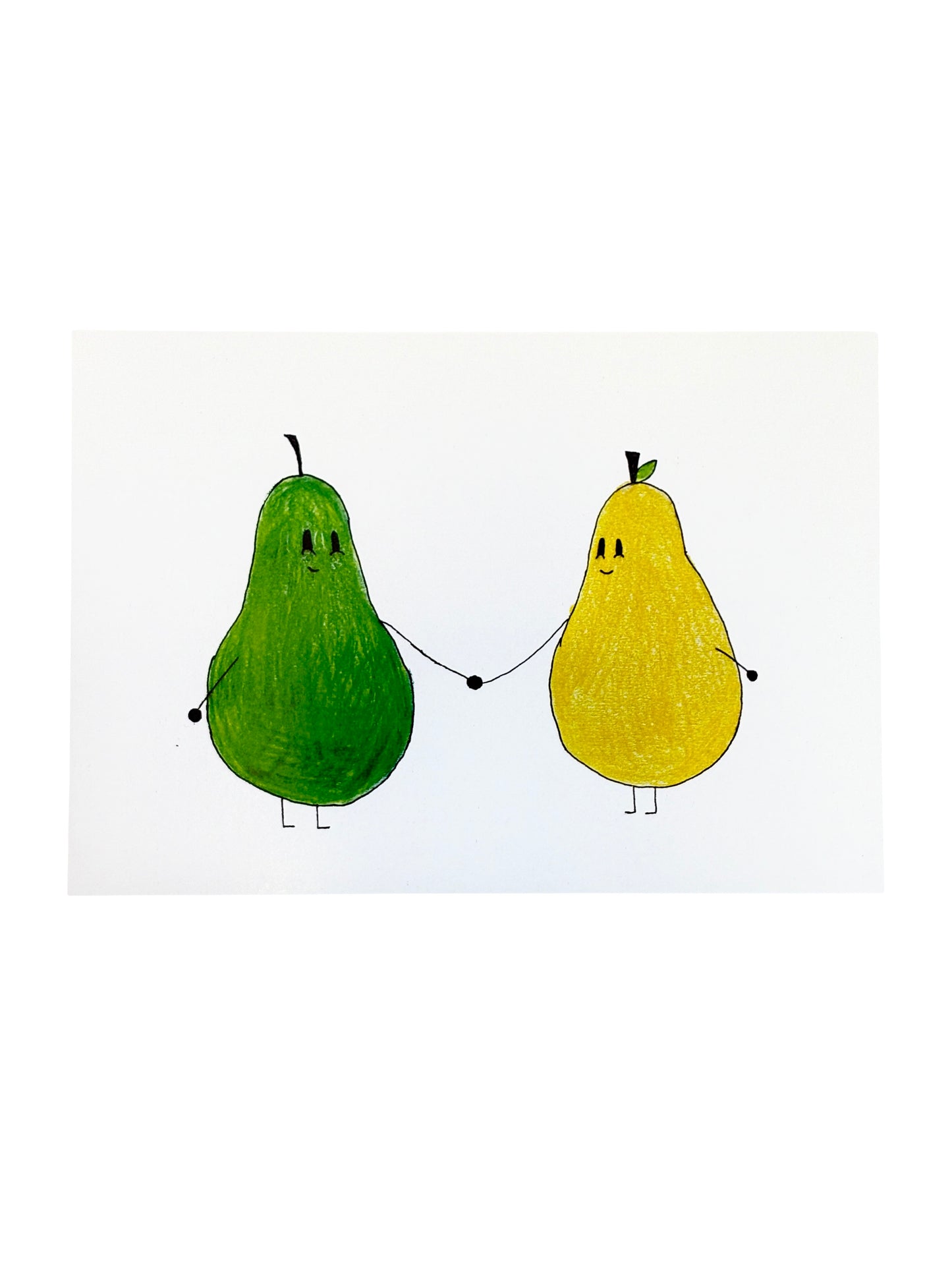'Pear Pair' - Illustrated Card by Jemimadidit
