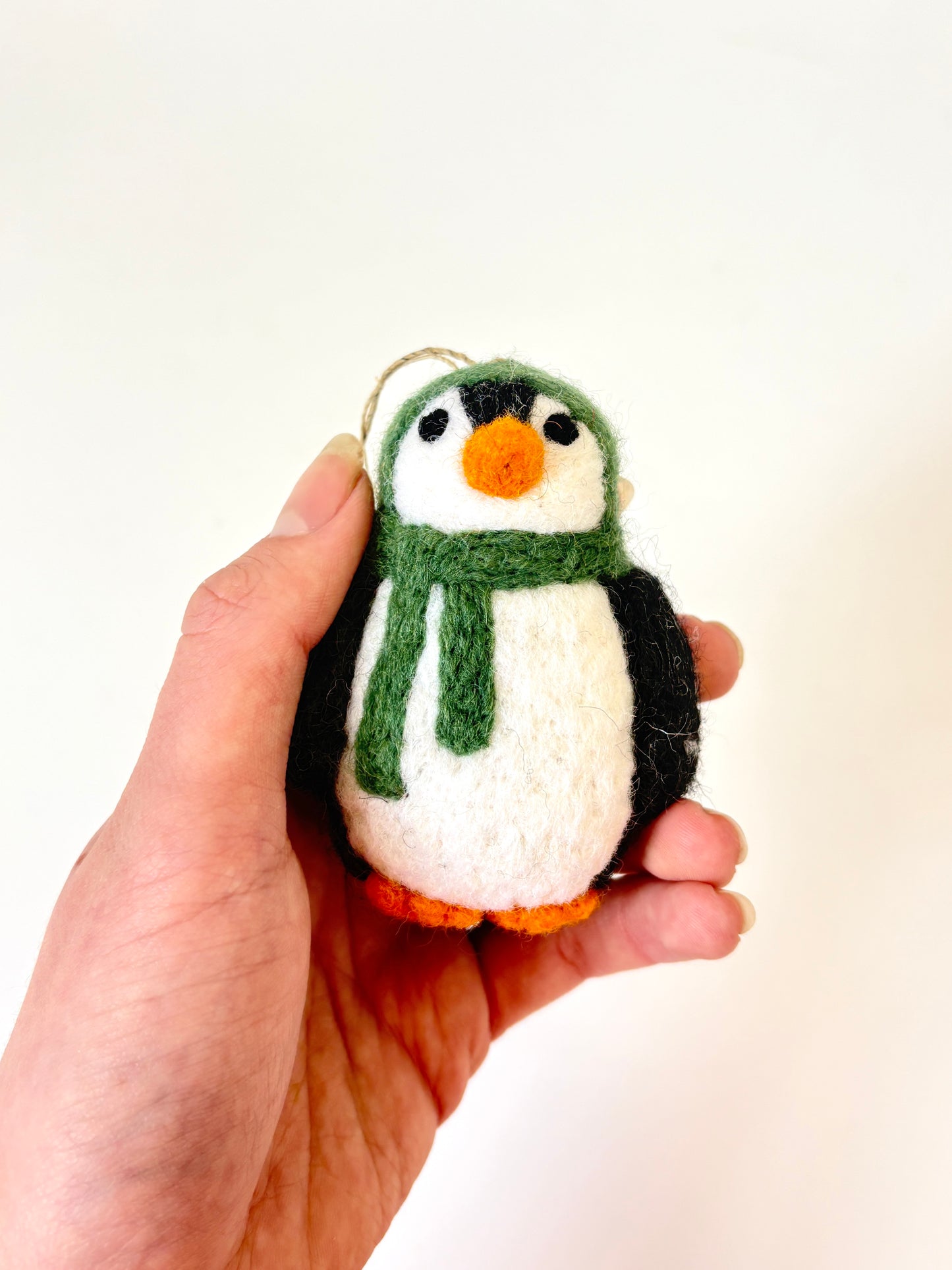 NEW Felted Penguin - Forest Green
