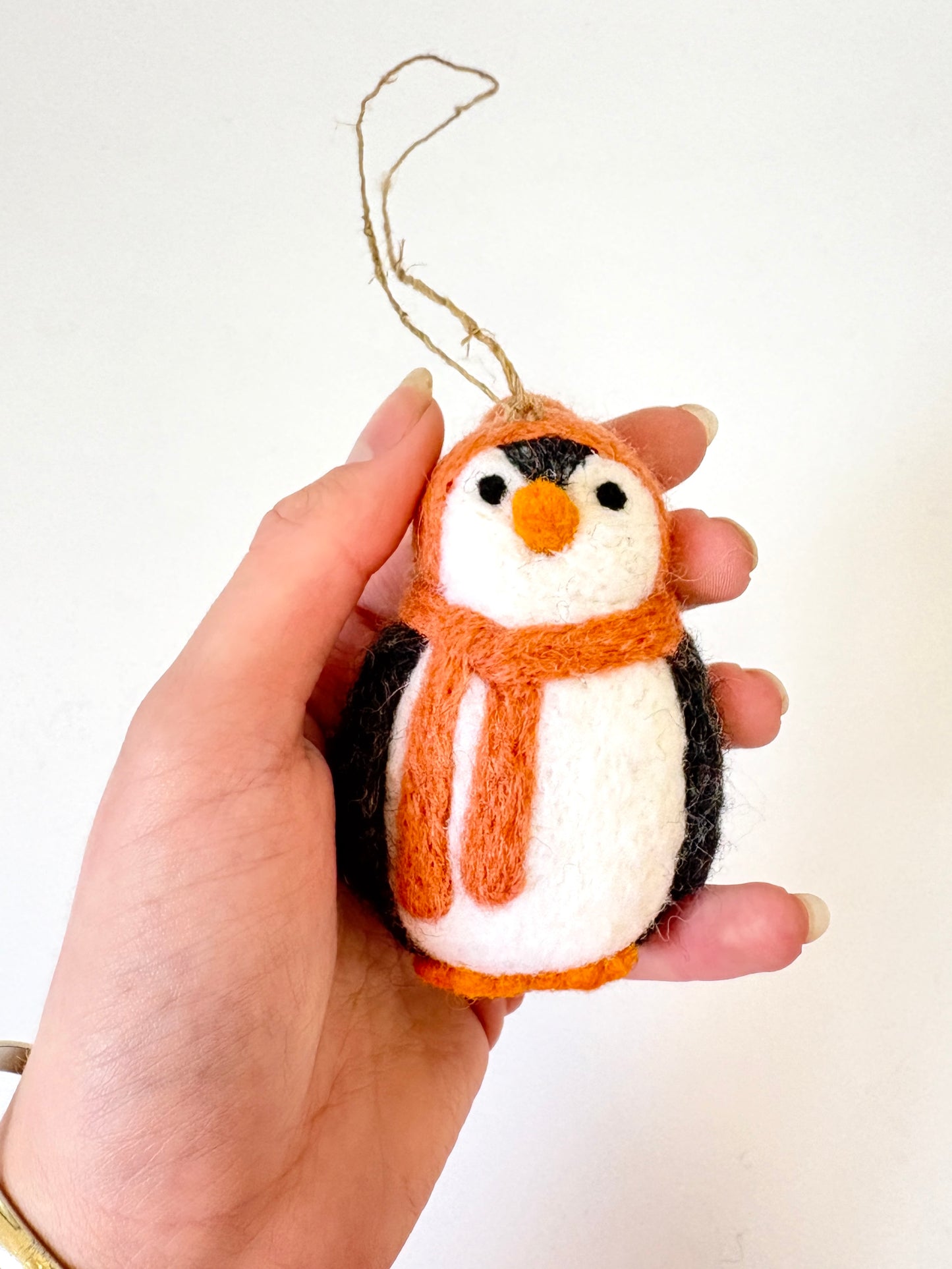 NEW Felted Penguin - Rust