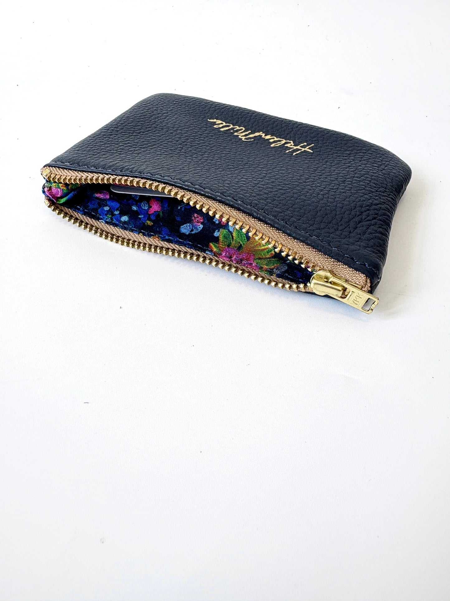 Zip Clutch - 20cm - Navy