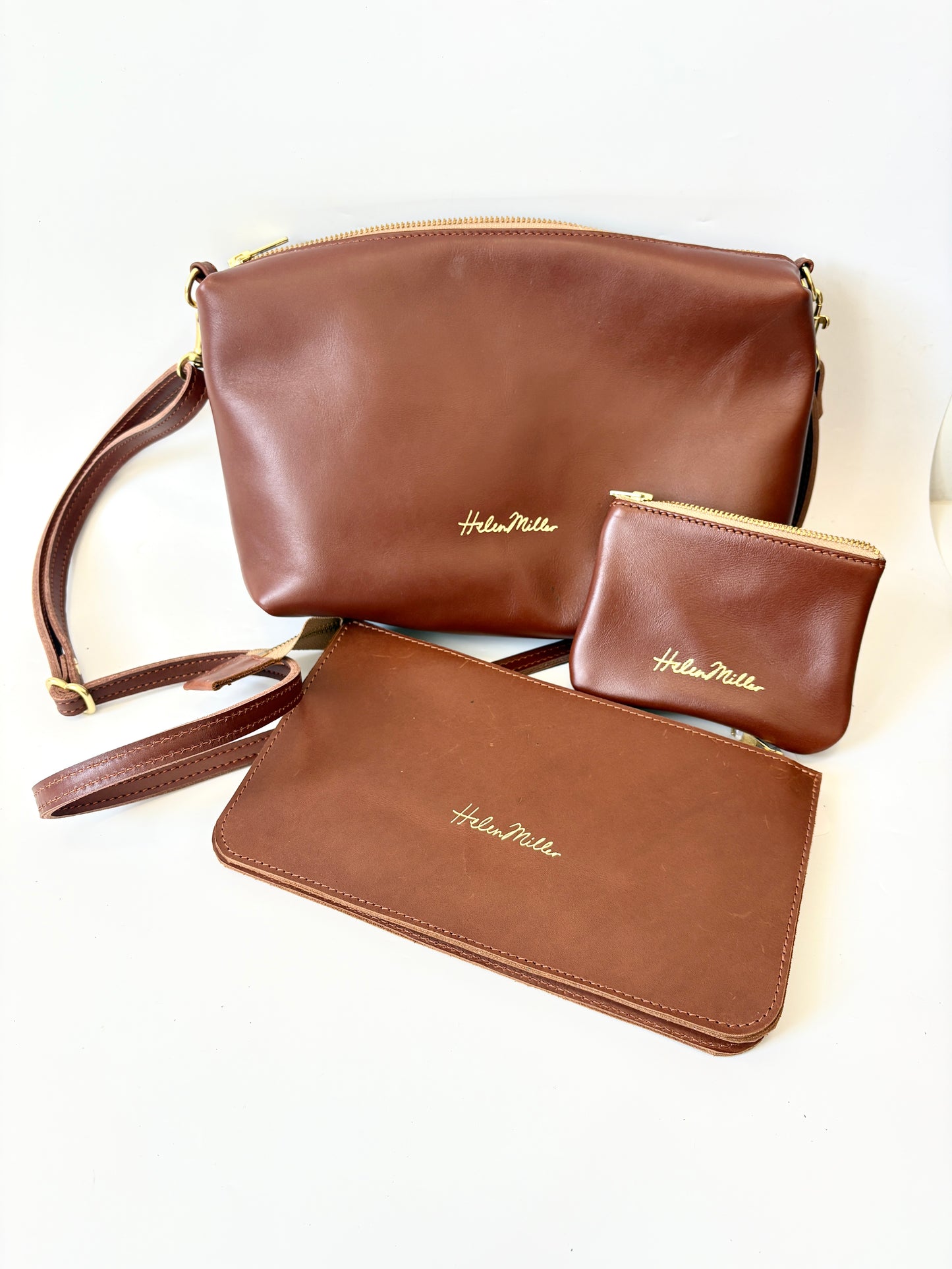 Straight Top Pouch - Chestnut