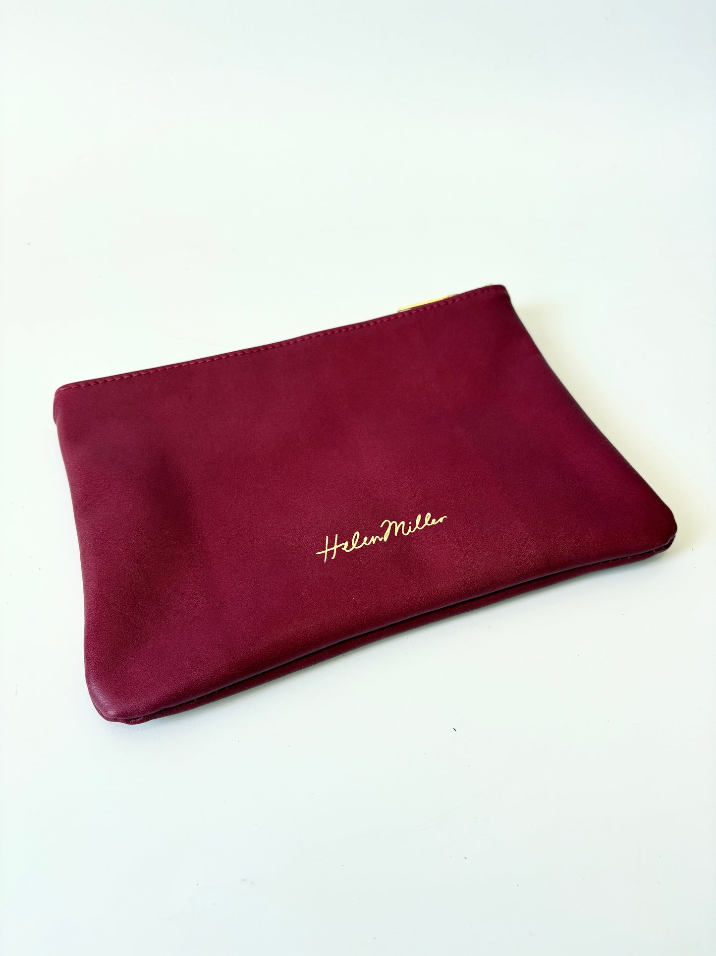 Zip Clutch - 20cm - One-Off Burgundy