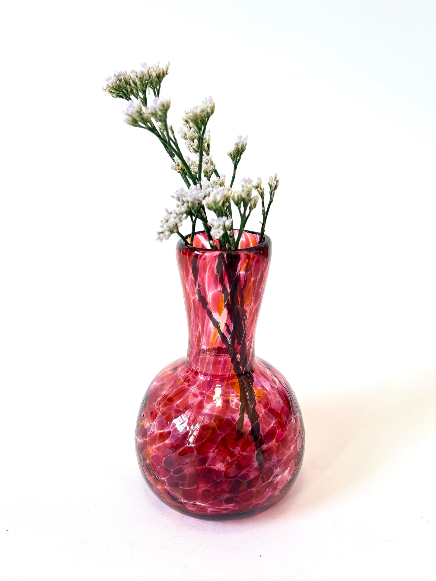 Handblown Glass Diffuser Vase - Red Riot