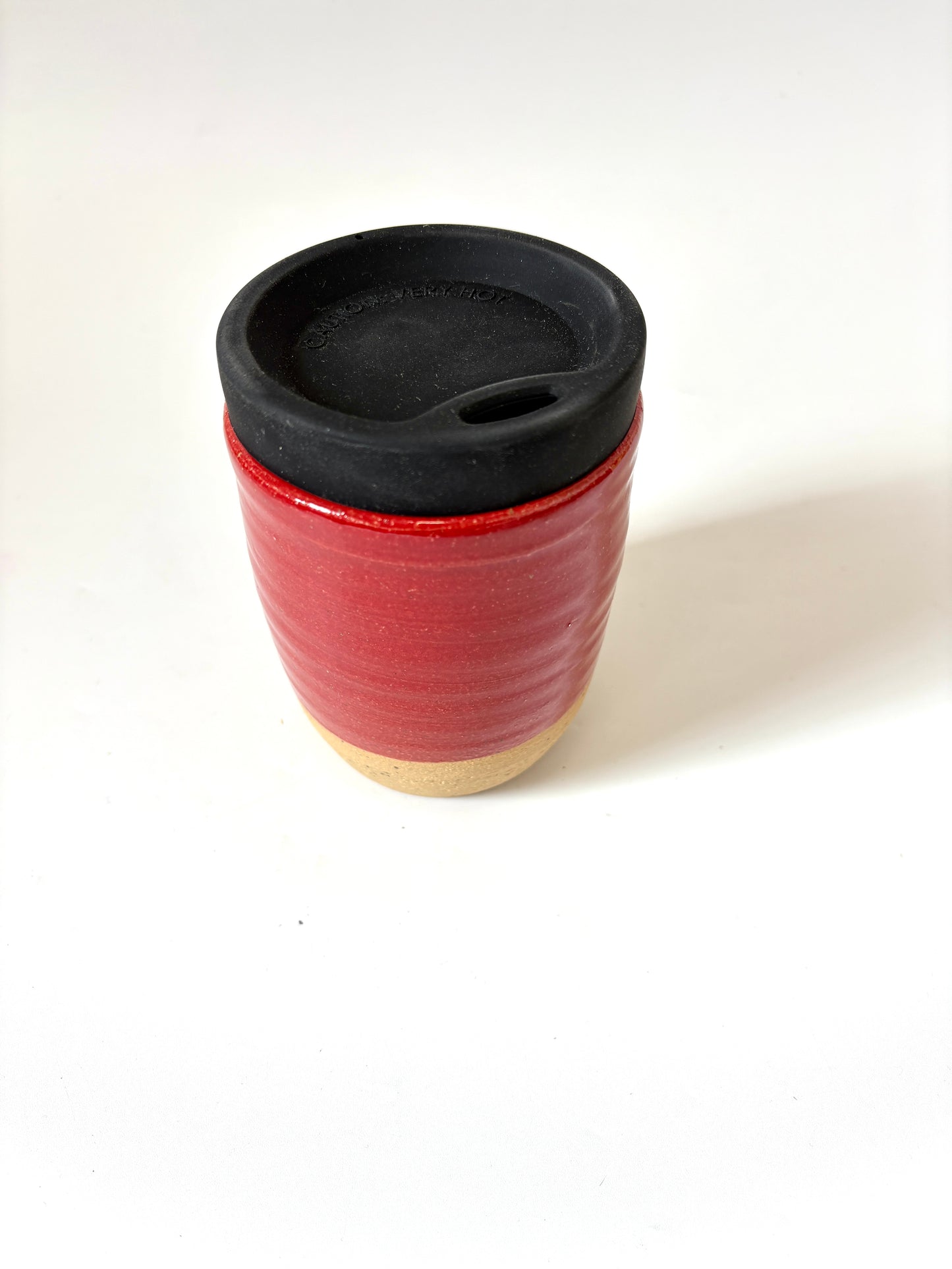 Ceramic Takeaway Cup - Red