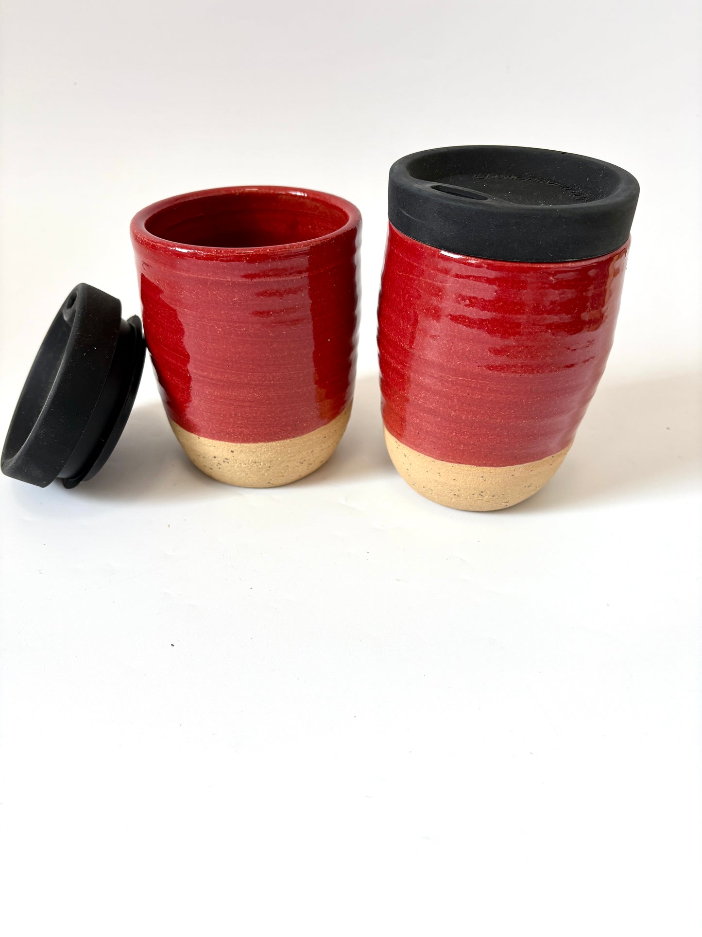 Ceramic Takeaway Cup - Red
