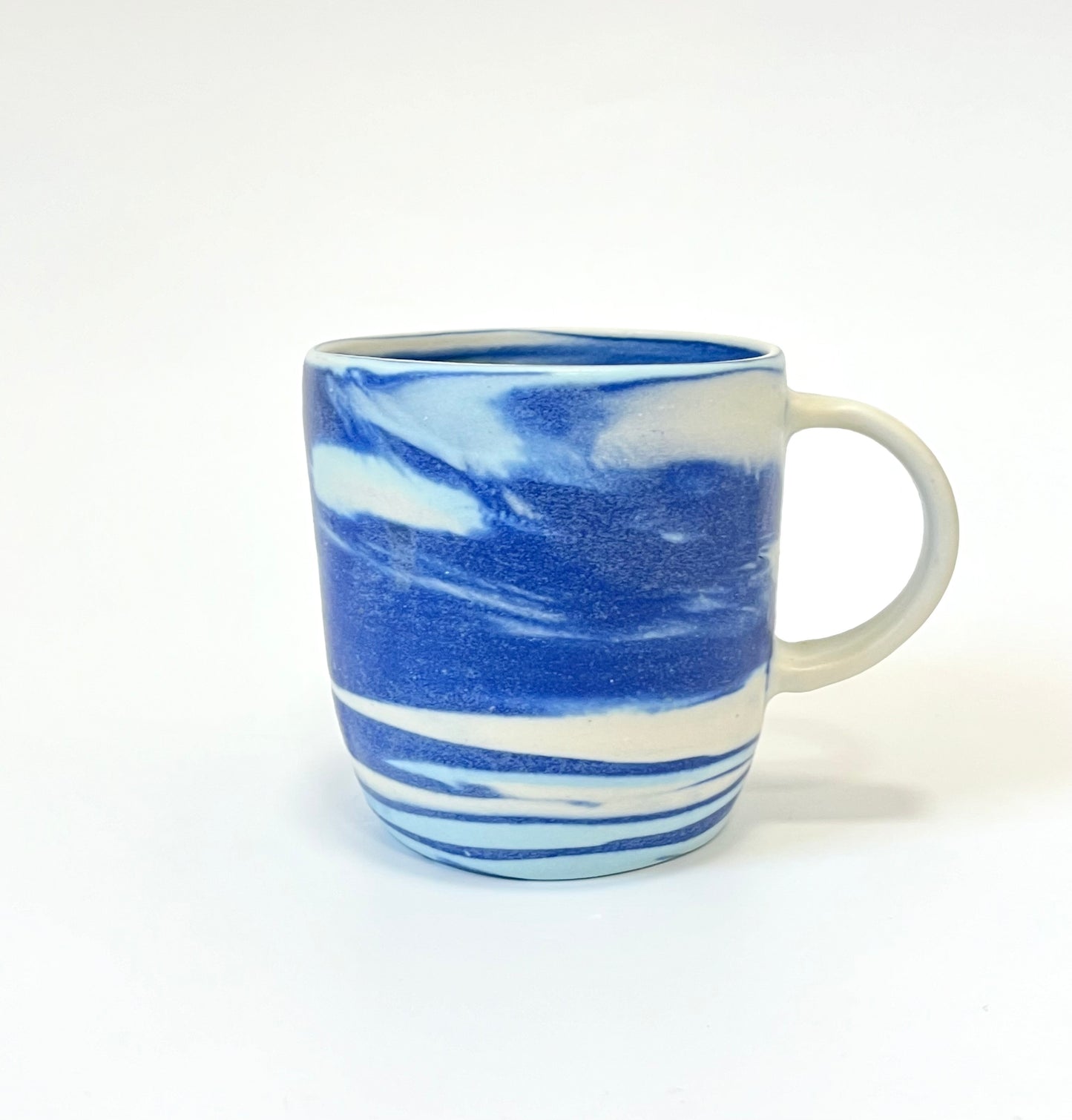 Ceramic Thrown Mug - Tall - Blue
