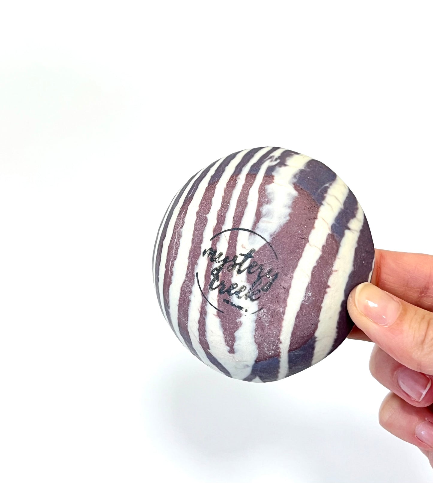Ceramic Nerikomi Tiny Dish - Purple Stripe