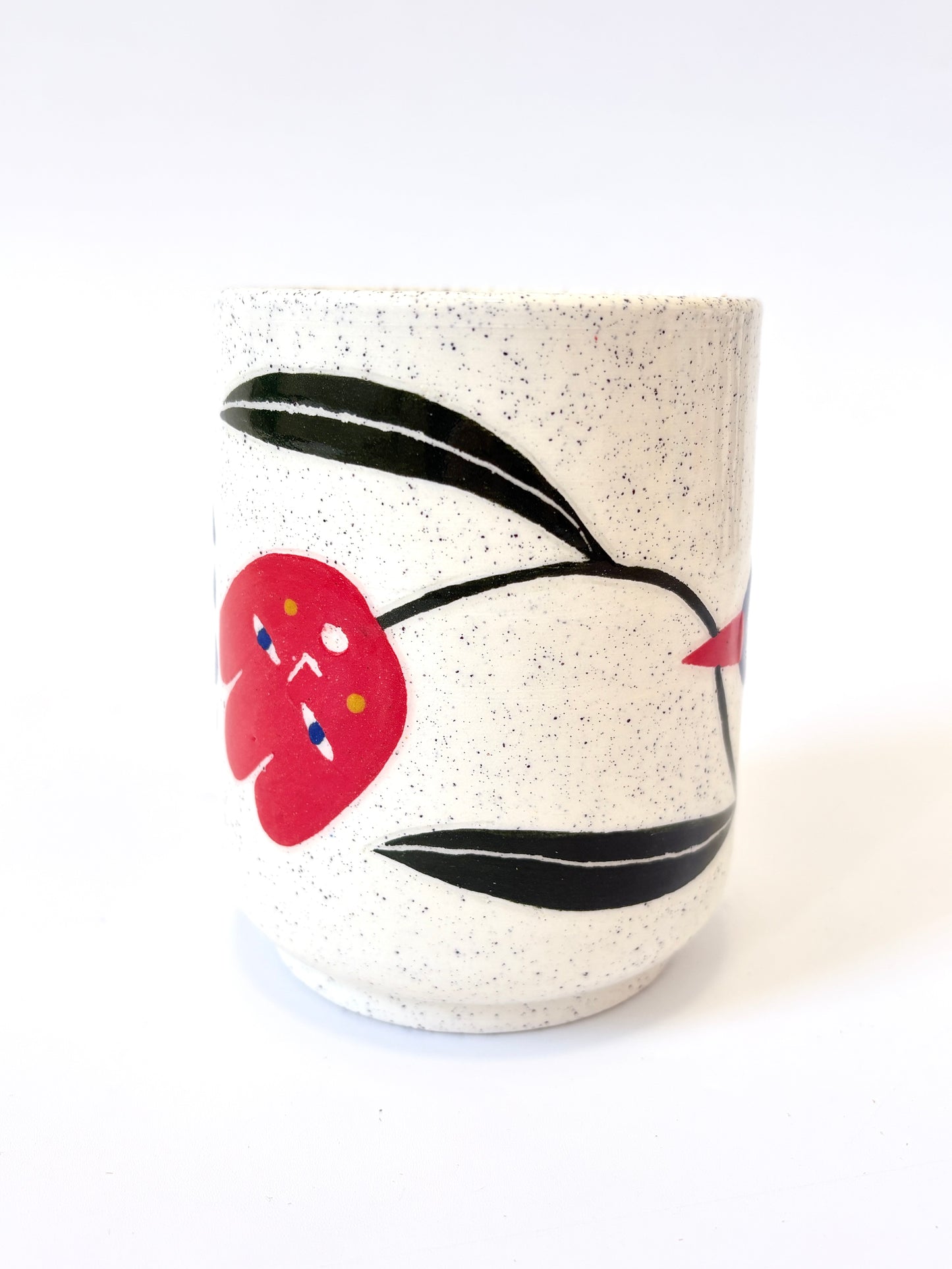 Ceramic Cup by Studio Soph - Blue Bird and Tulip