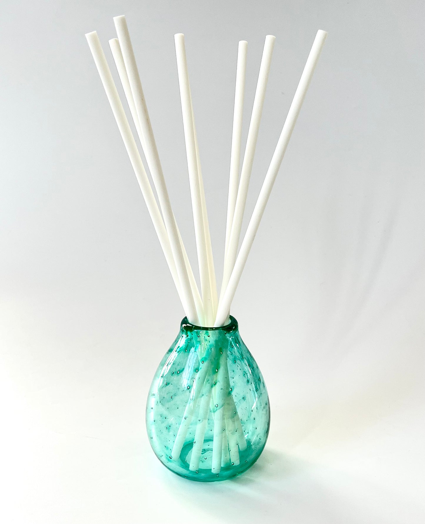 Handblown Glass Diffuser/Vase - Aqua