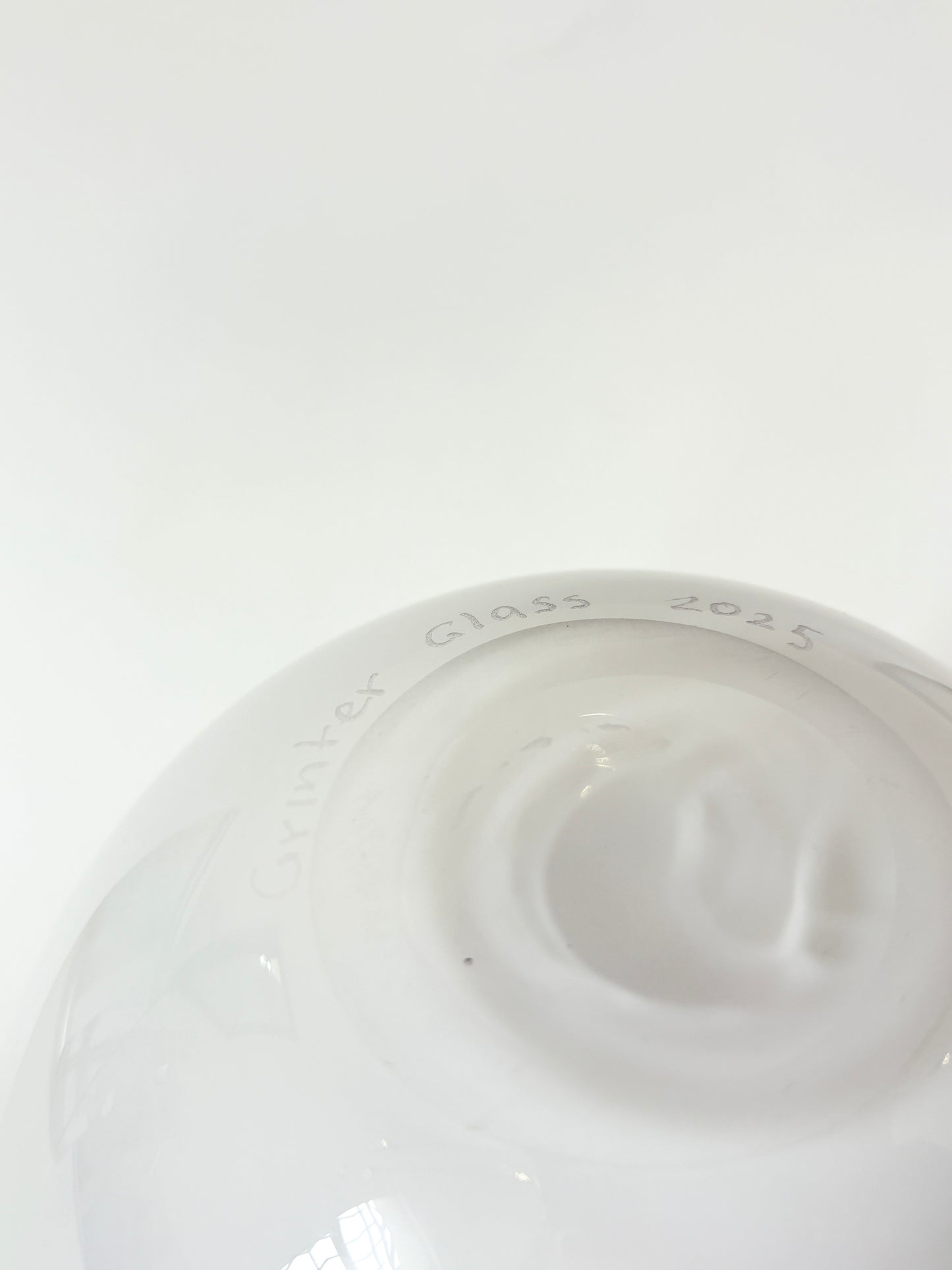 Statement Cherry Blossom Handblown Glass Teardrop Vase - Small (22676)