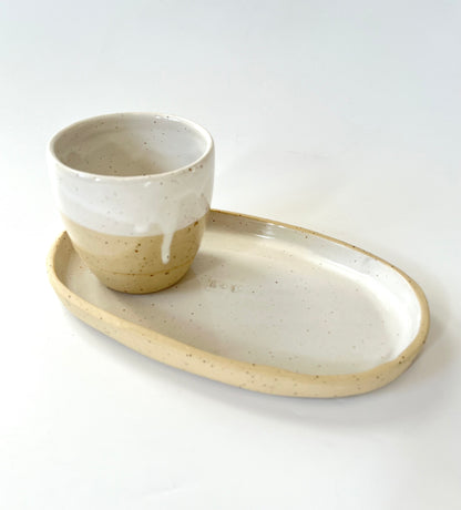 Ceramic Tray - Small - White