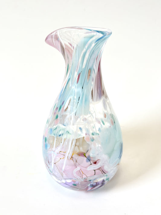 Handblown Glass Carafe - Pastel Shard  (22673)