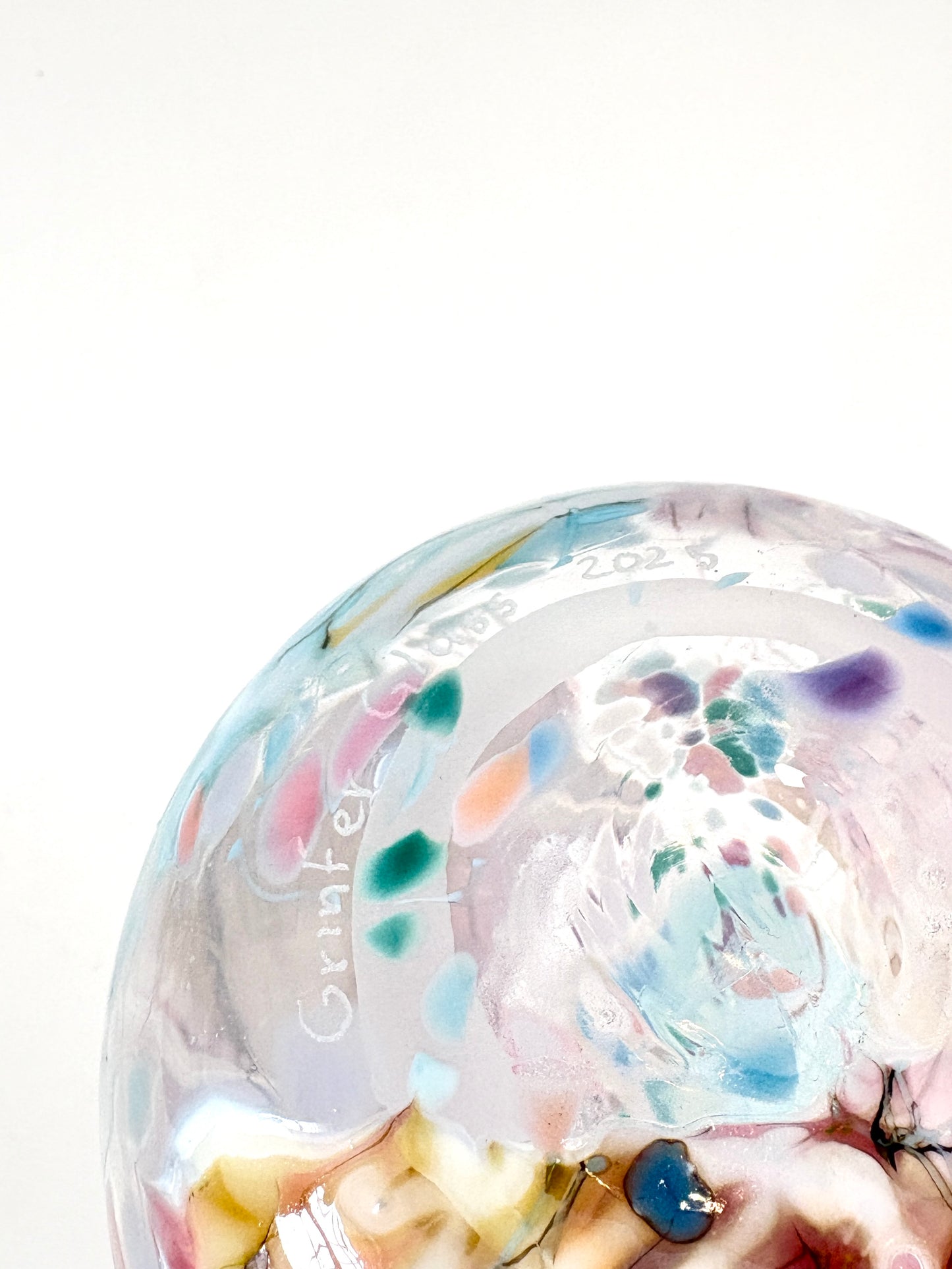 Handblown Glass Carafe - Pastel Shard (22673)