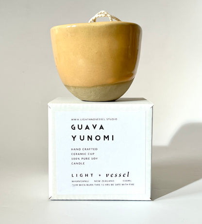Guava Yunomi Soy Candle