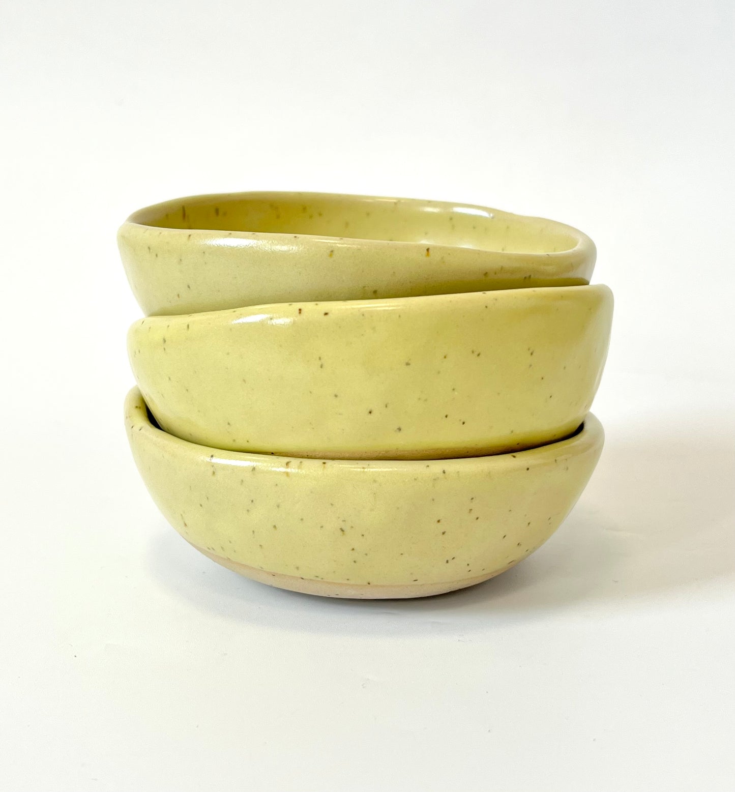 Small Handmade Ceramic Bowl - Pastel Yellow