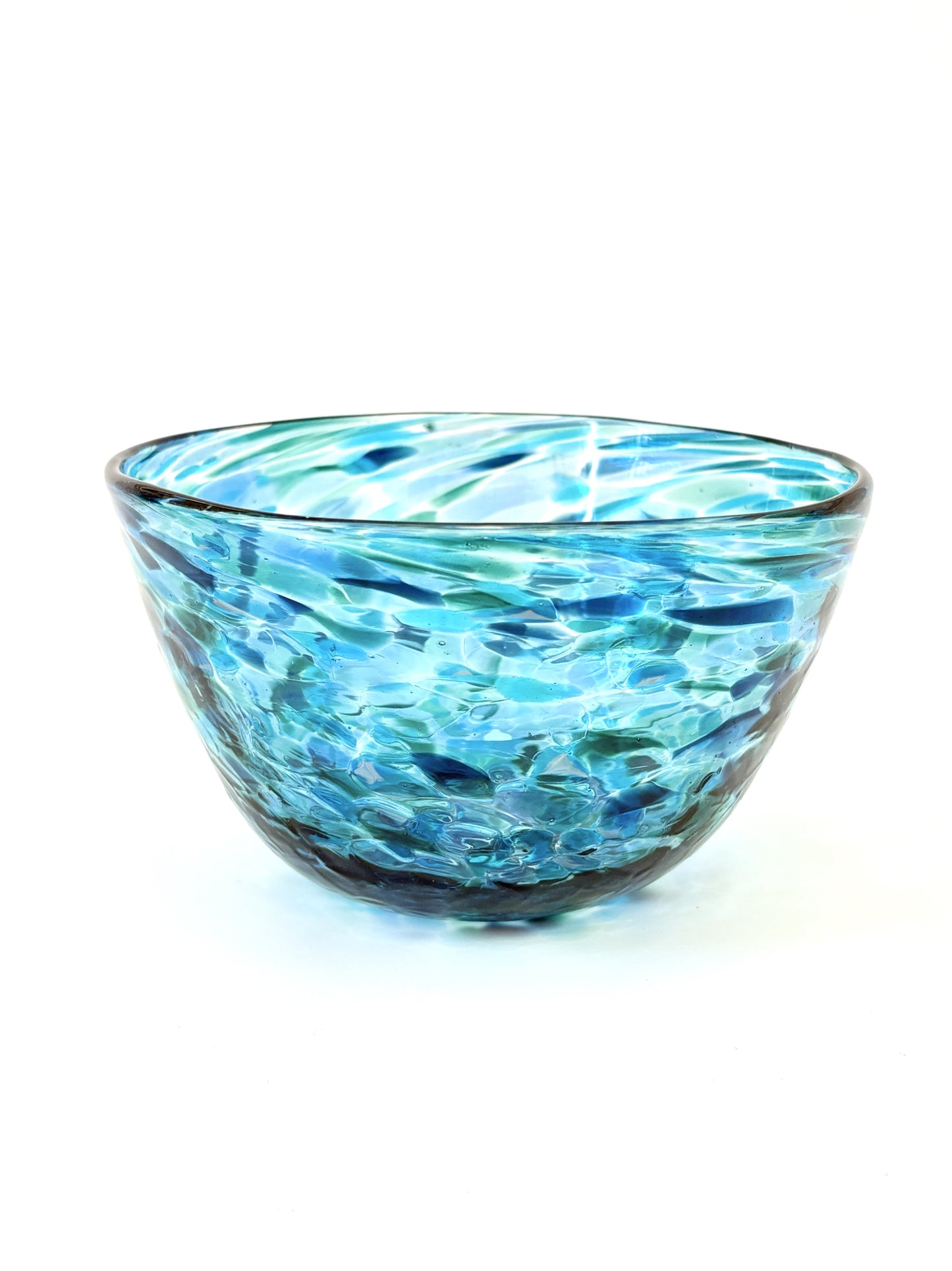 Handblown Glass Lolly Bowl - Ocean