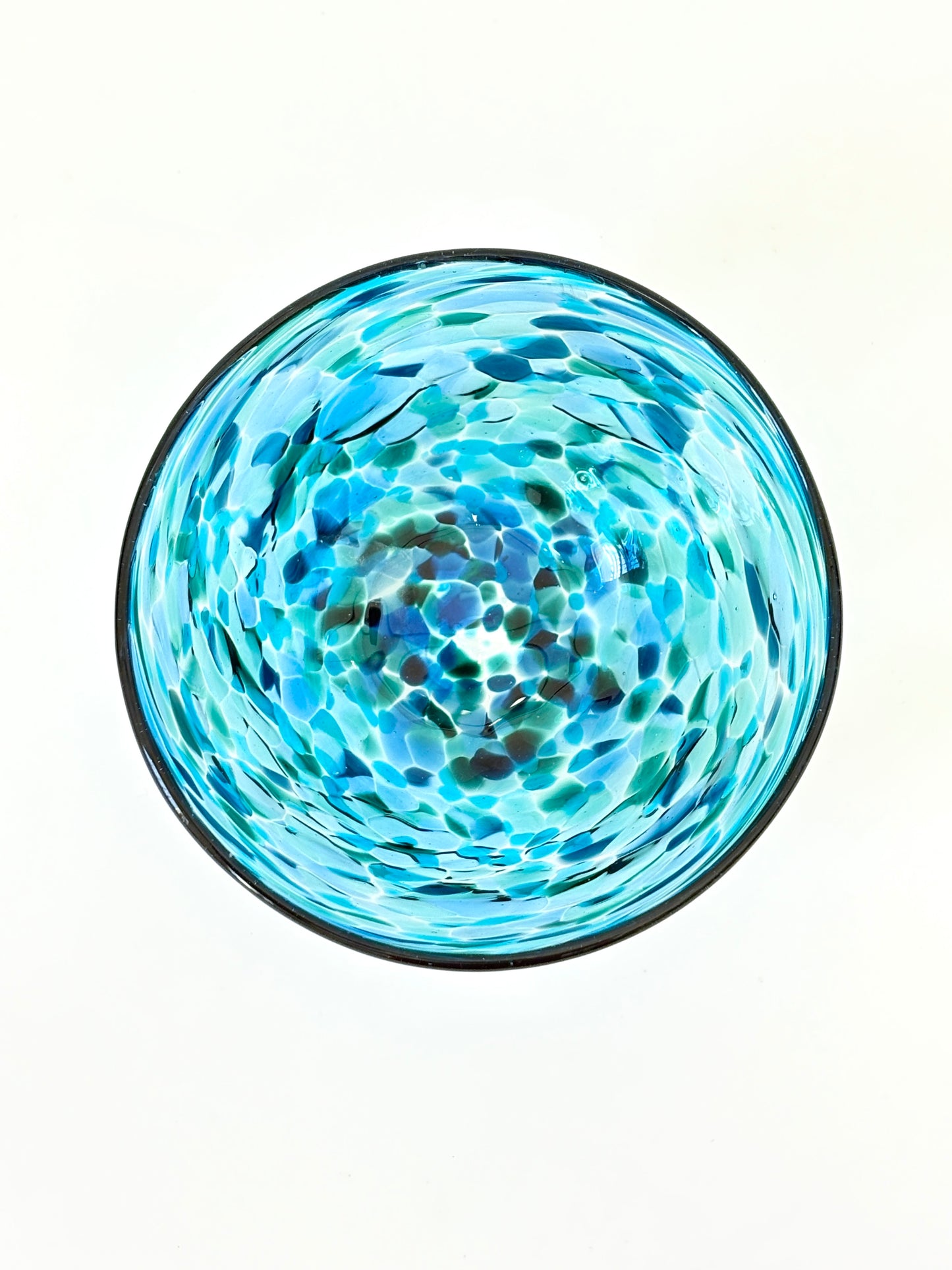 Handblown Glass Lolly Bowl - Ocean