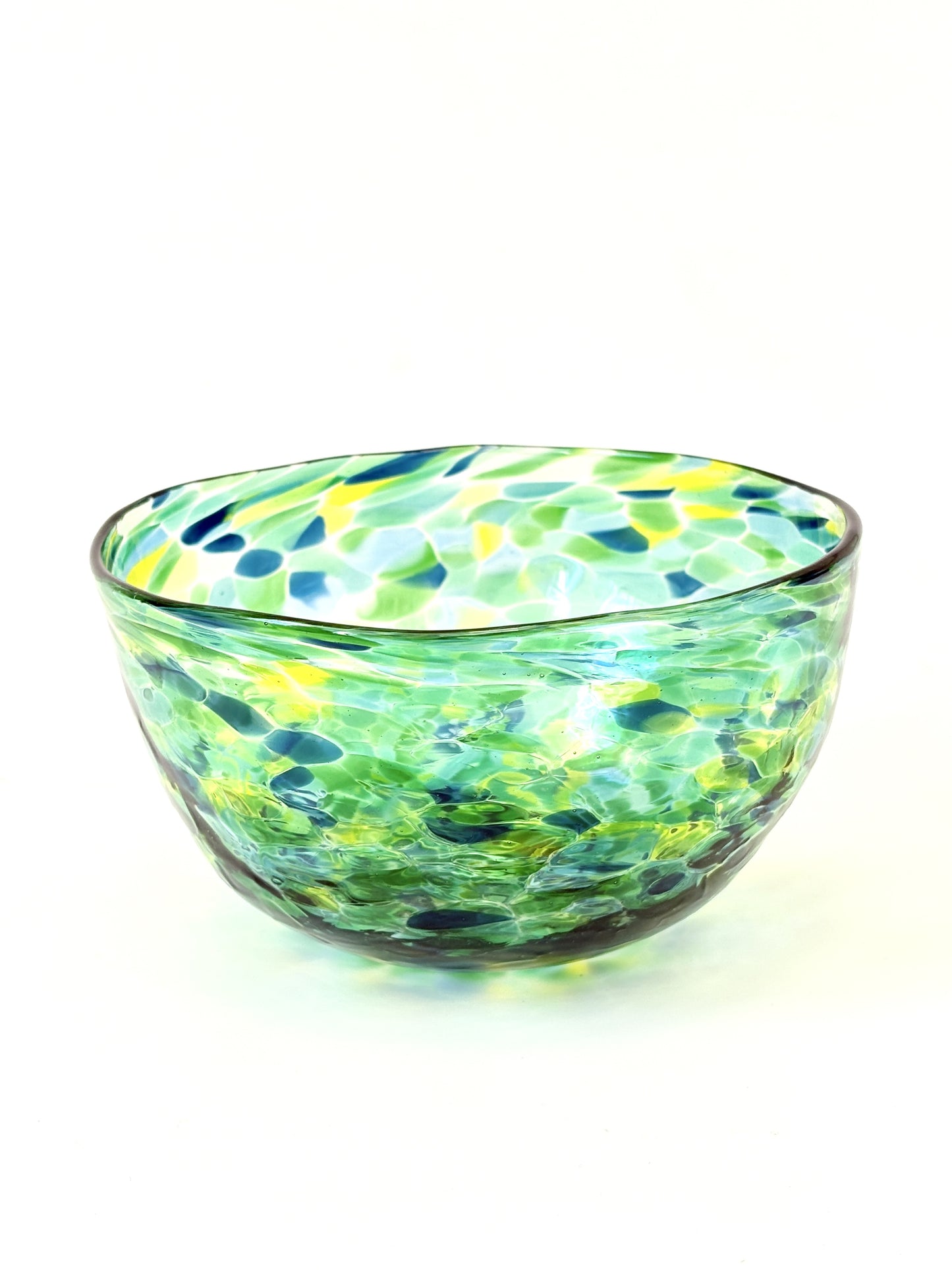 Handblown Glass Lolly Bowl - Green