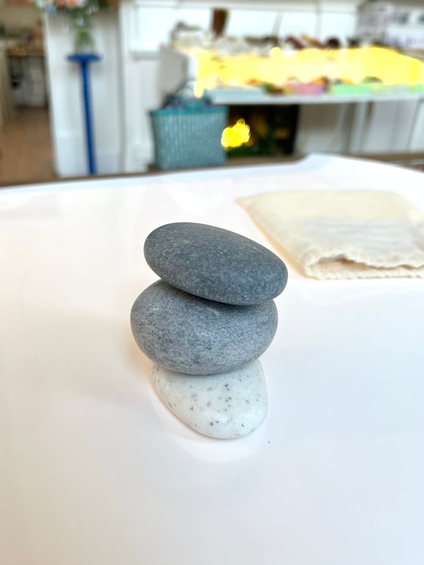 Set of 3 pebble stone Face & Body Soaps