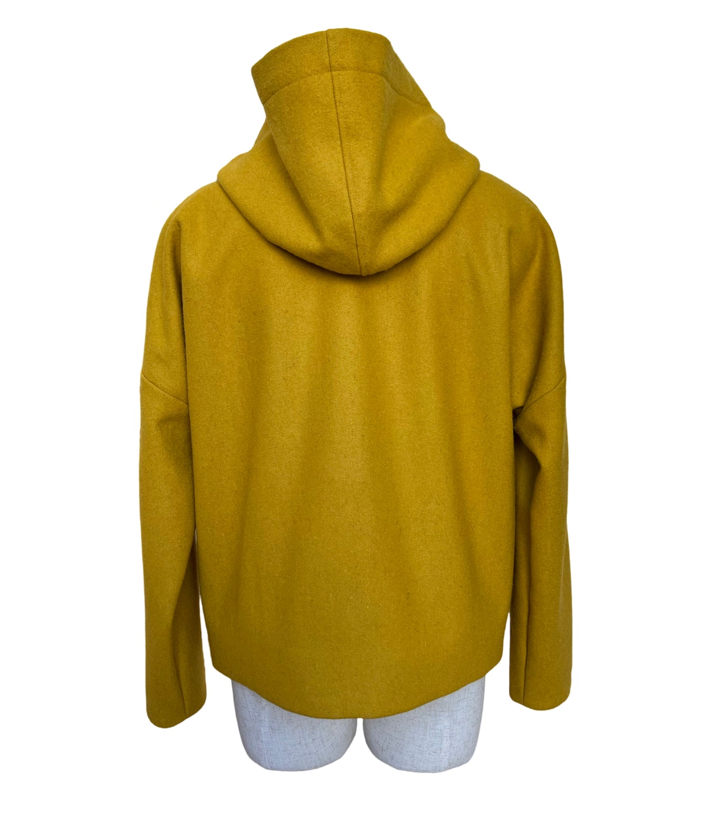 "Ava" Wool Blend Jacket - Yellow Mustard