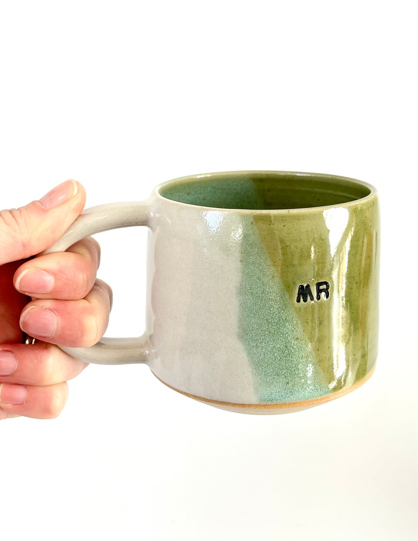 Ceramic "Mr." Mug - Olive