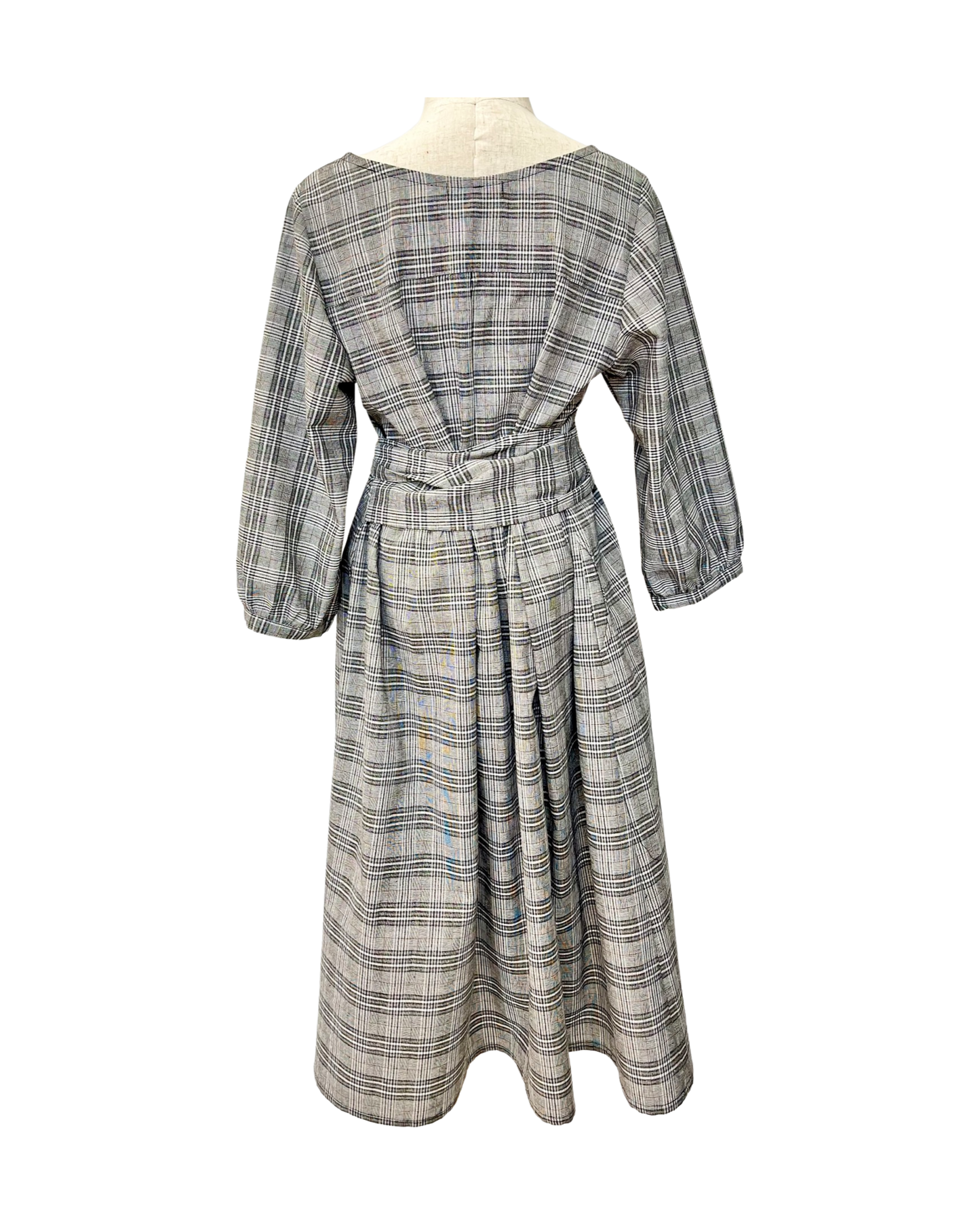 Long Sleeve Mollie Dress - Black Check