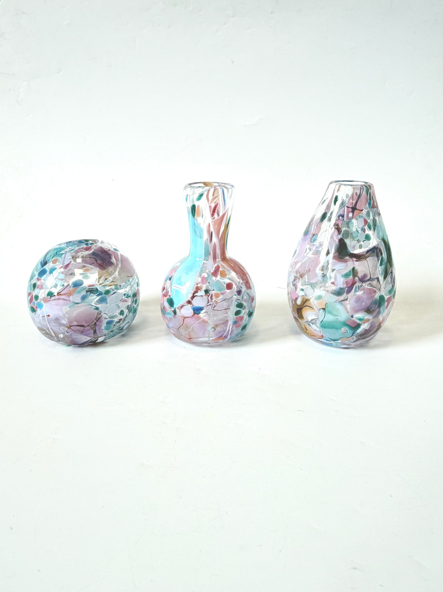 Handblown Glass Diffuser Vase - Pastel Shard