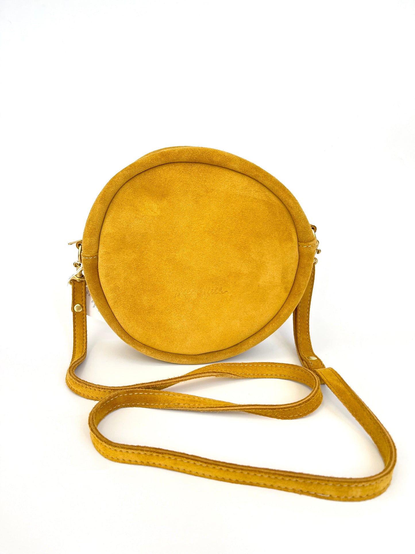 Disc Bag - Mustard Suede