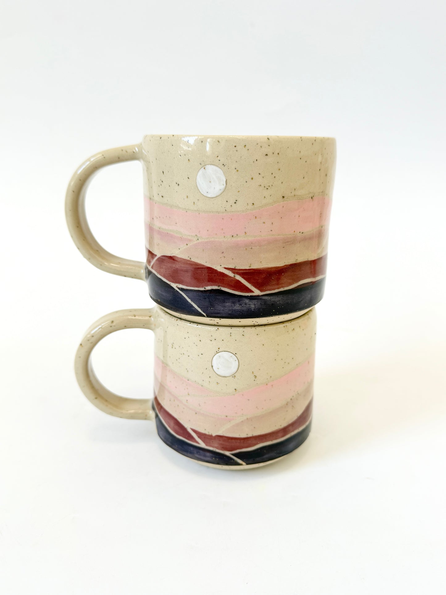 Ceramic Landscape Mug - Purple & Pink
