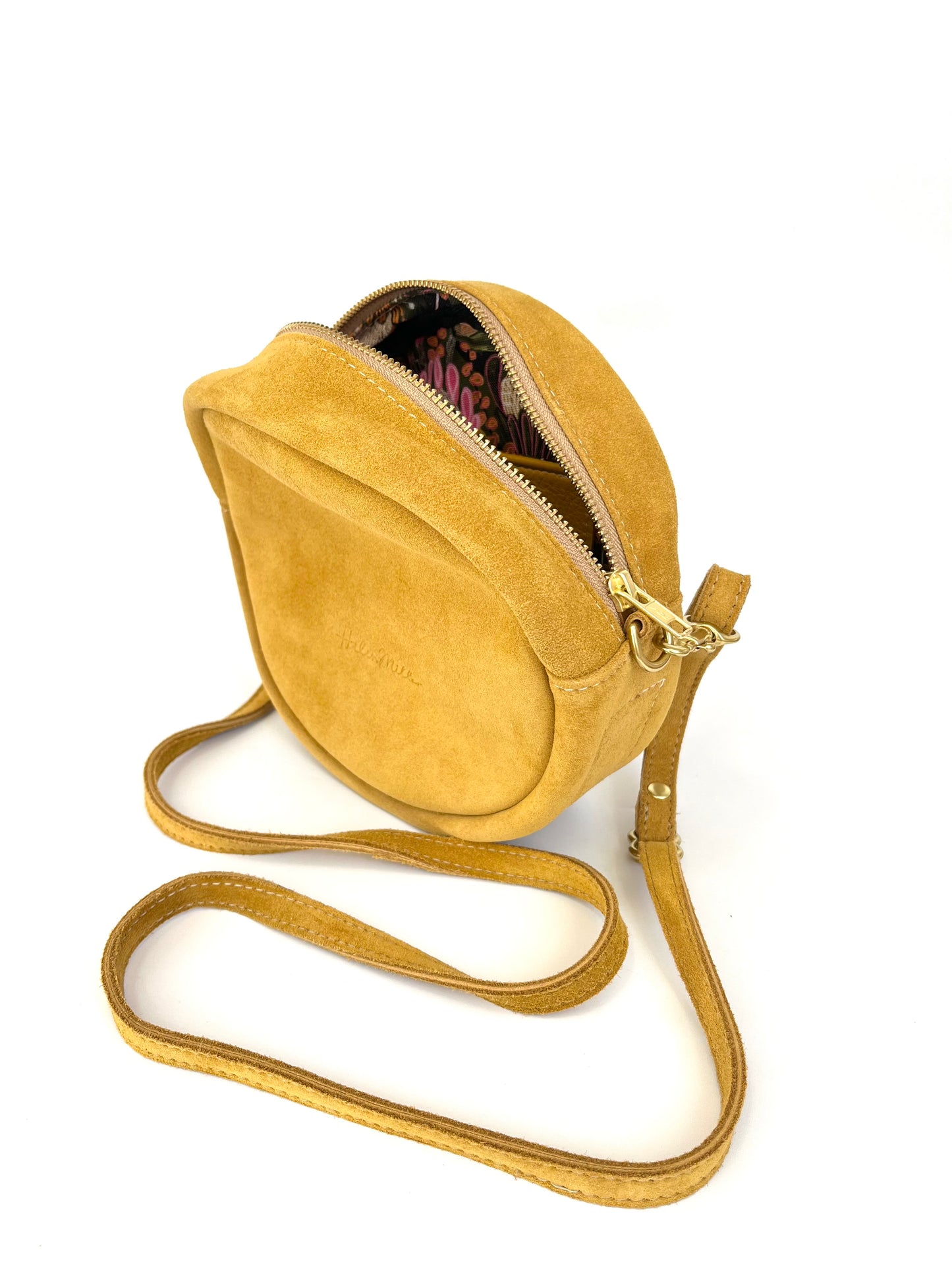Disc Bag - Mustard Suede