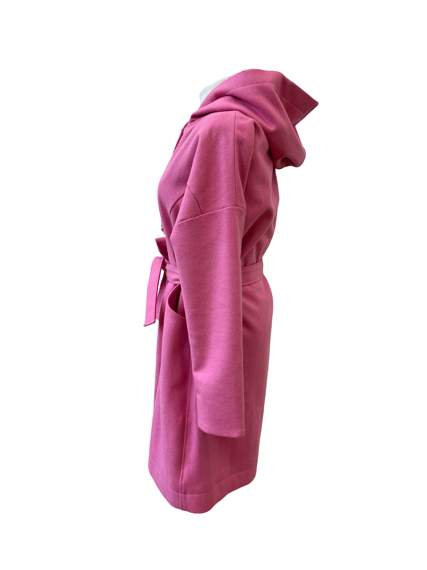 "Tiggy" Wool Blend Coat - Candy Pink