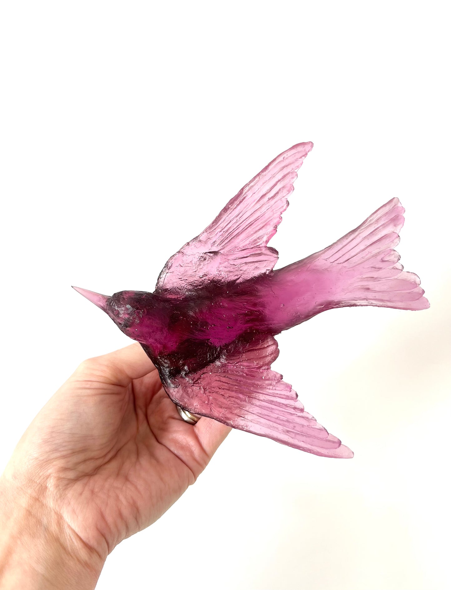 Swallow / Warou - Gold Amethyst