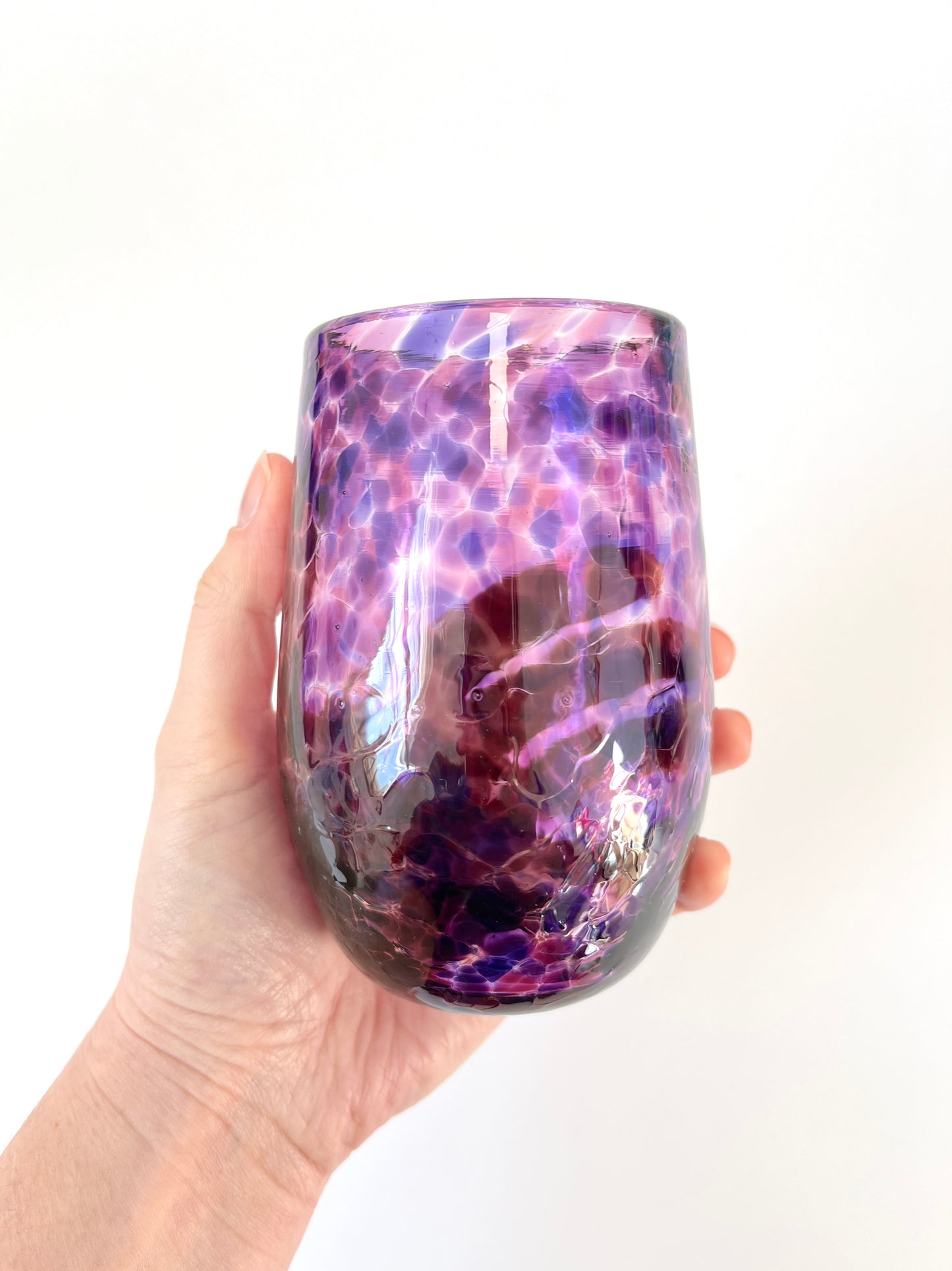 Handblown Glass Tumbler - Violet
