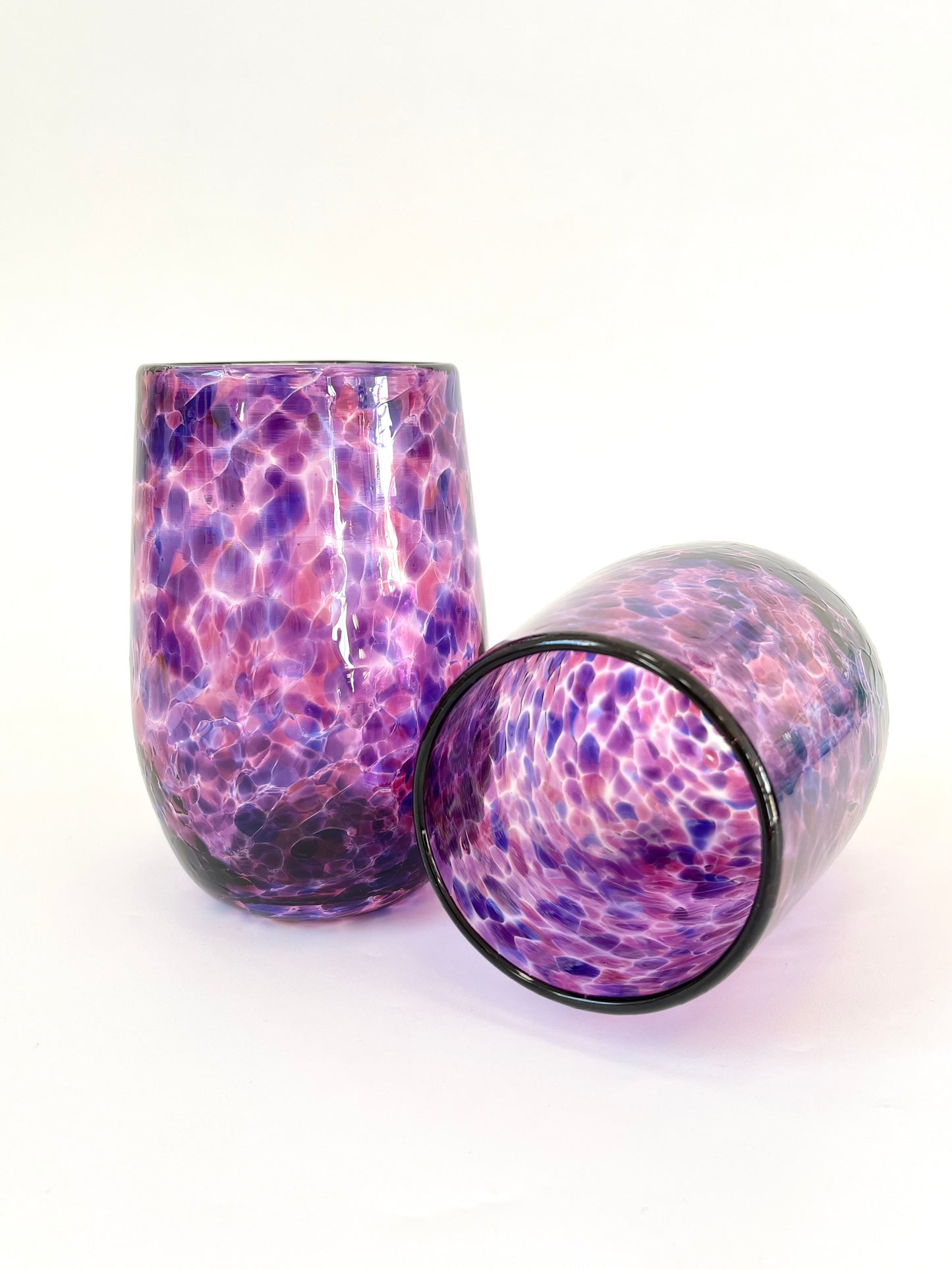 Handblown Glass Tumbler - Violet