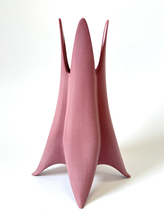 Abelia Vase - Matte Sangria