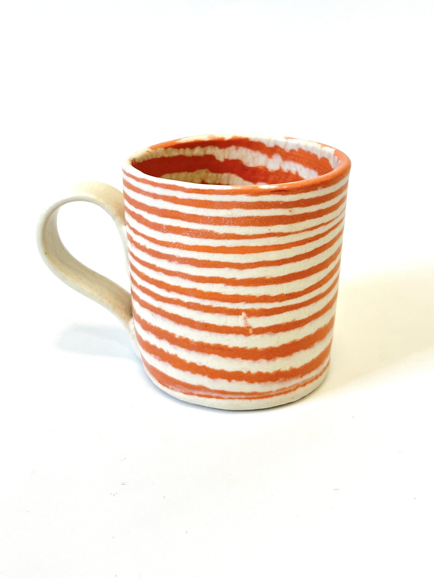 Ceramic Nerikomi Mug - Large - Orange
