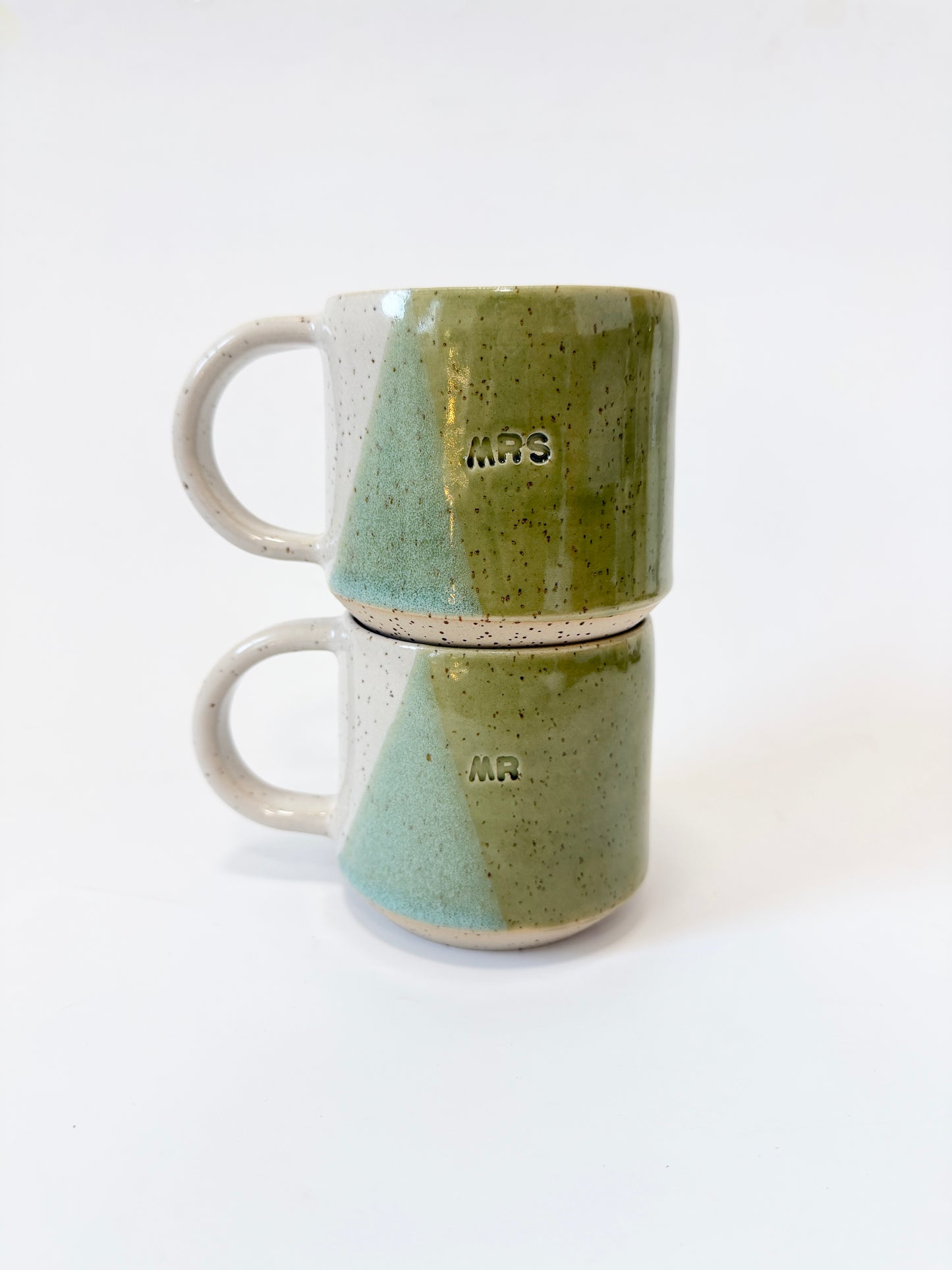 Ceramic "Mr." Mug - Olive