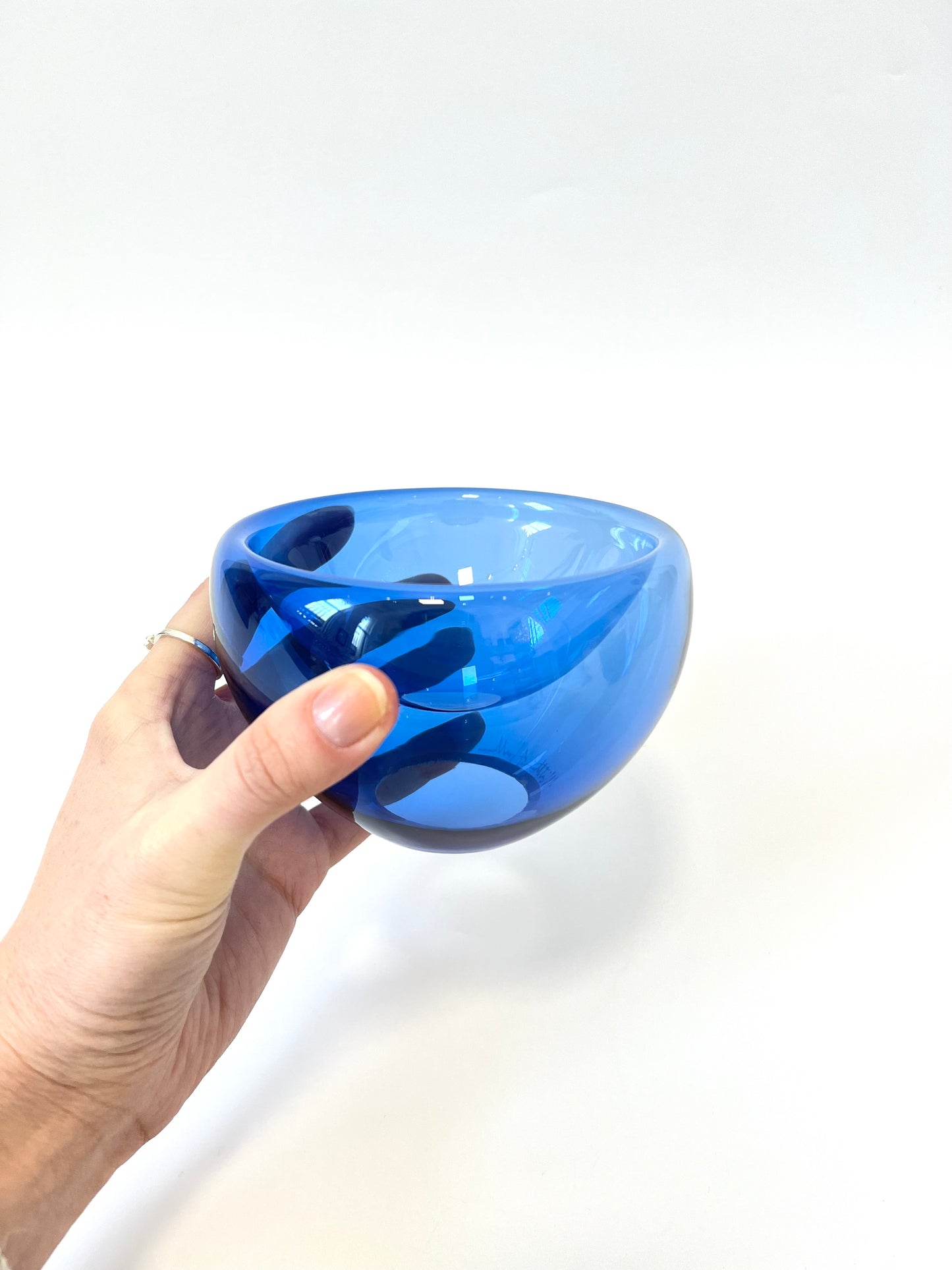 Handblown Glass Mini "Fulvio" Bowl - Cobolt