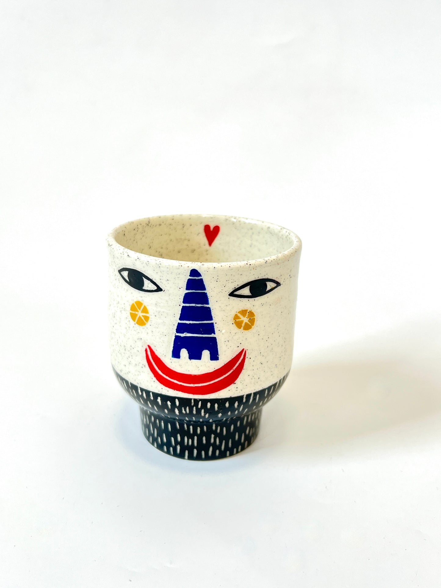 Ceramic Goblet by Studio Soph - Happy / Sad Face