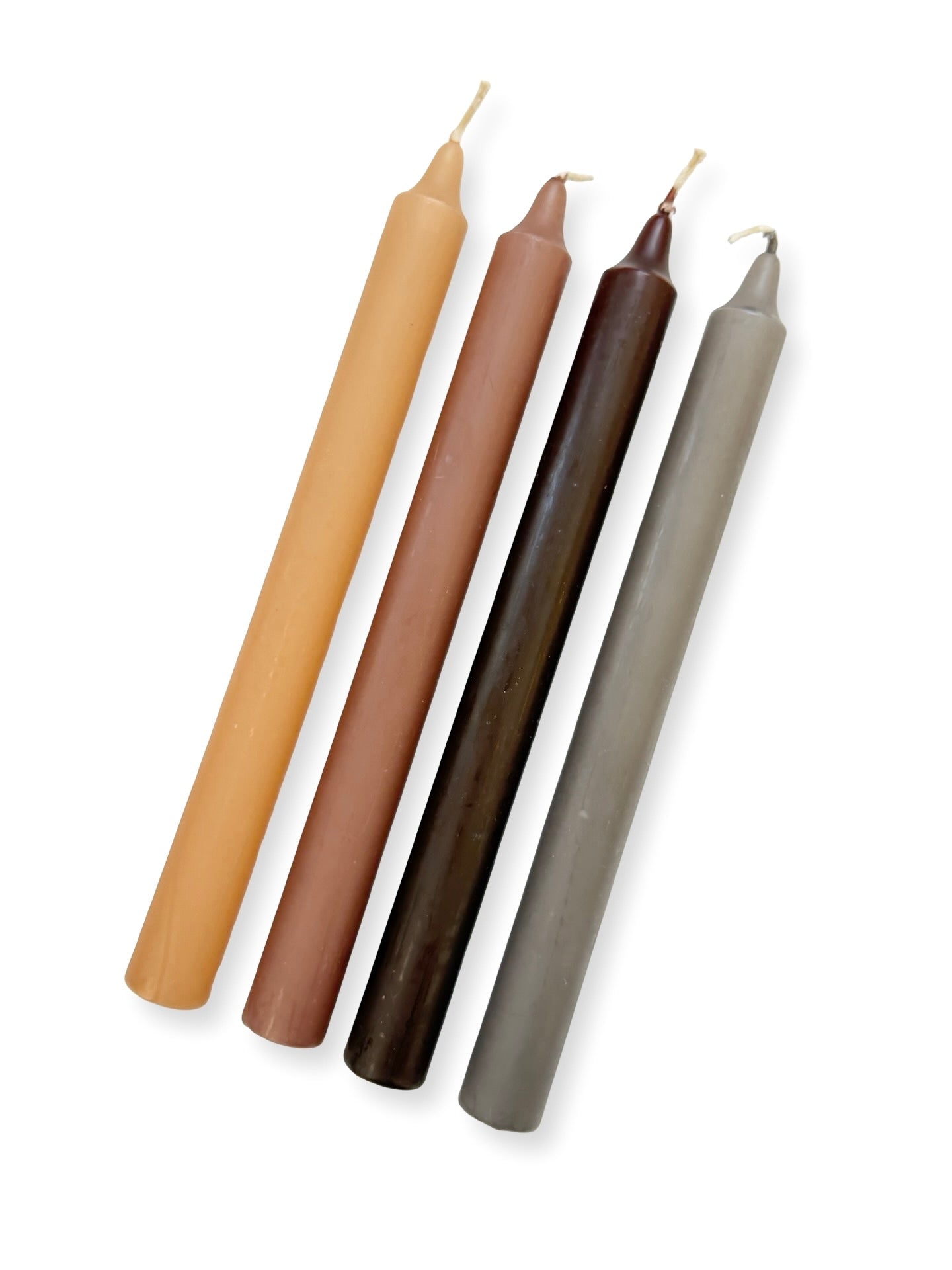 Stone Grey Coloured Candle - 240mm