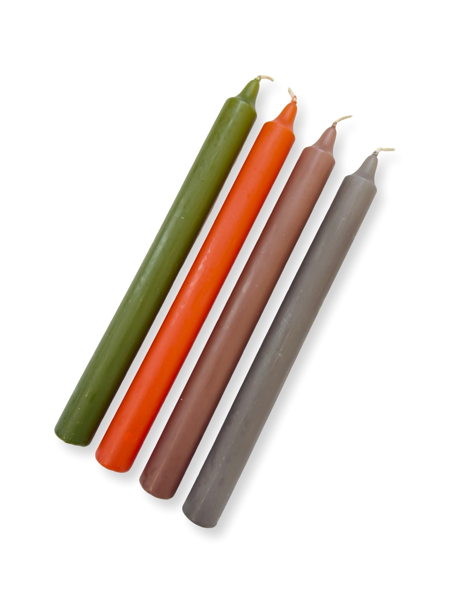 Burnt Orange Coloured Candle - 240mm