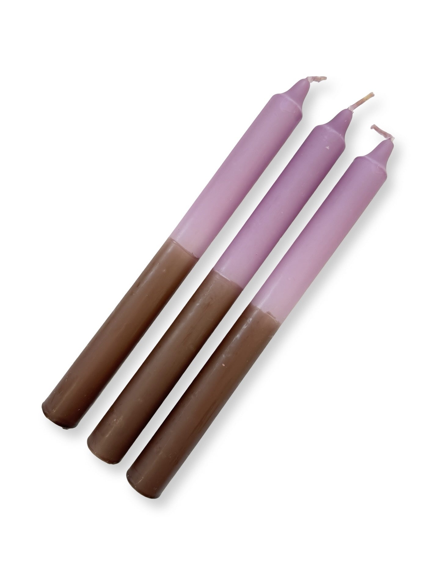 Bloom / Mocha purple brown Two-Toned Candle - 240mm
