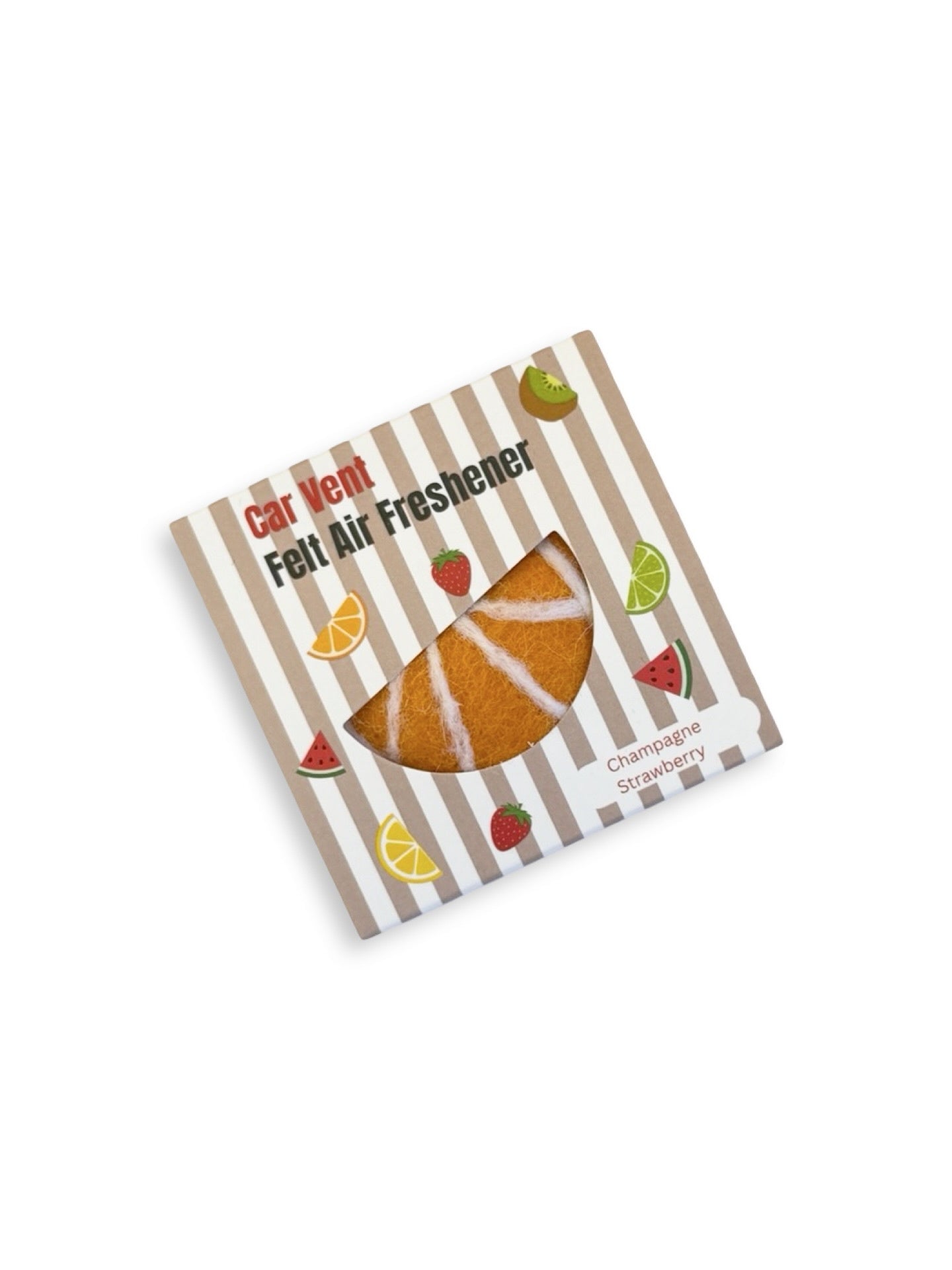 Orange Car Freshener Set - Champagne & Strawberry Scent