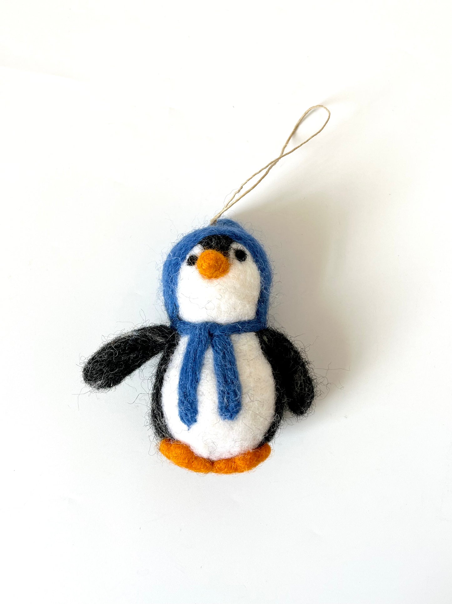 Felted Wool Penguin - Blue