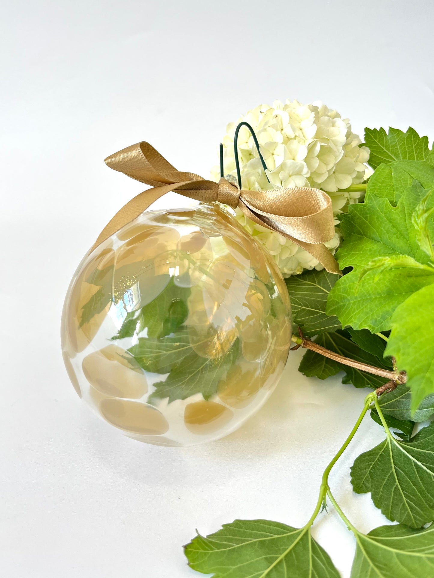Handblown Glass Bauble - Champagne
