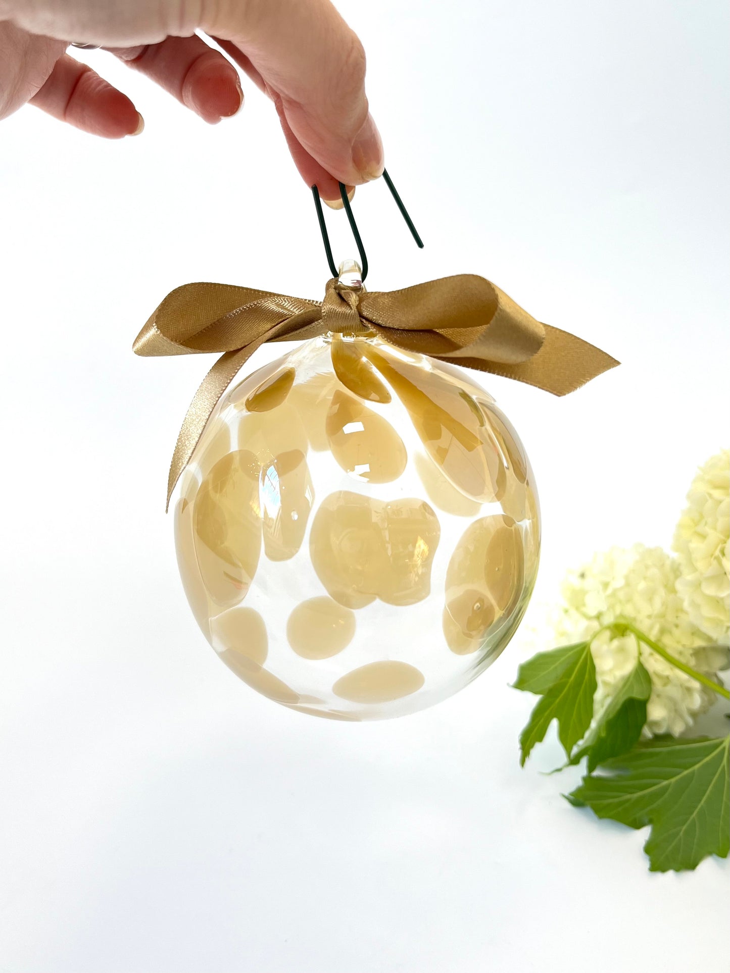 Handblown Glass Bauble - Champagne