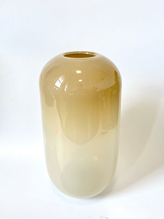 Oversize Handblown Glass Vase - Weimaraner Opal